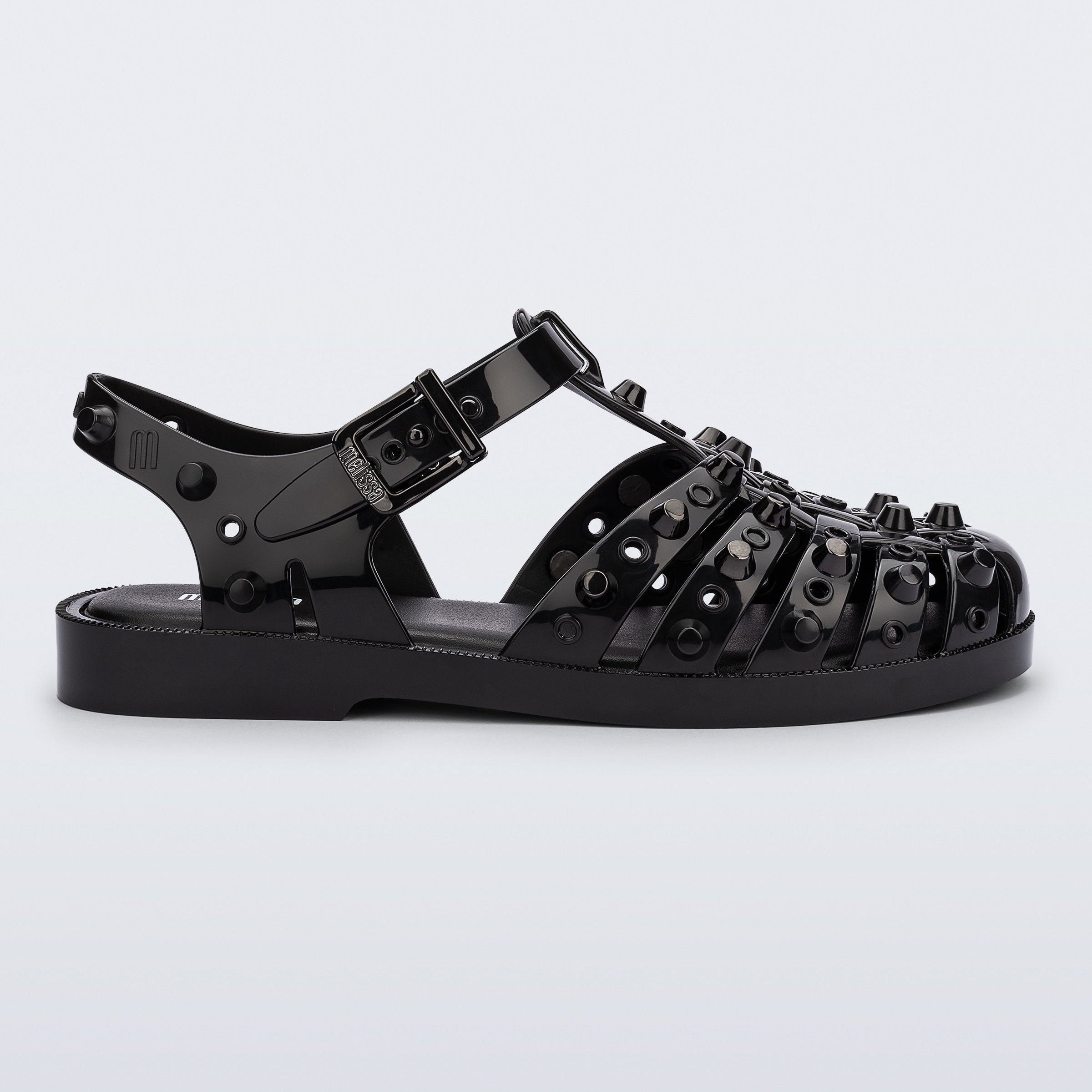 Melissa Possession Studs AD Black/ Dark Grey Sandały Damskie Czarne