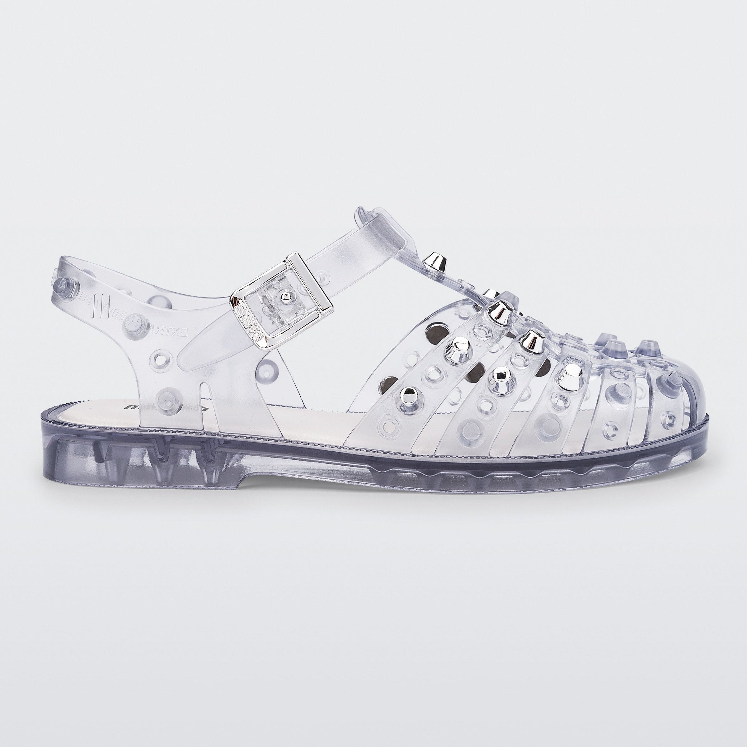 Melissa Possession Studs AD Clear/ Silver Sandały Damskie Transparentne
