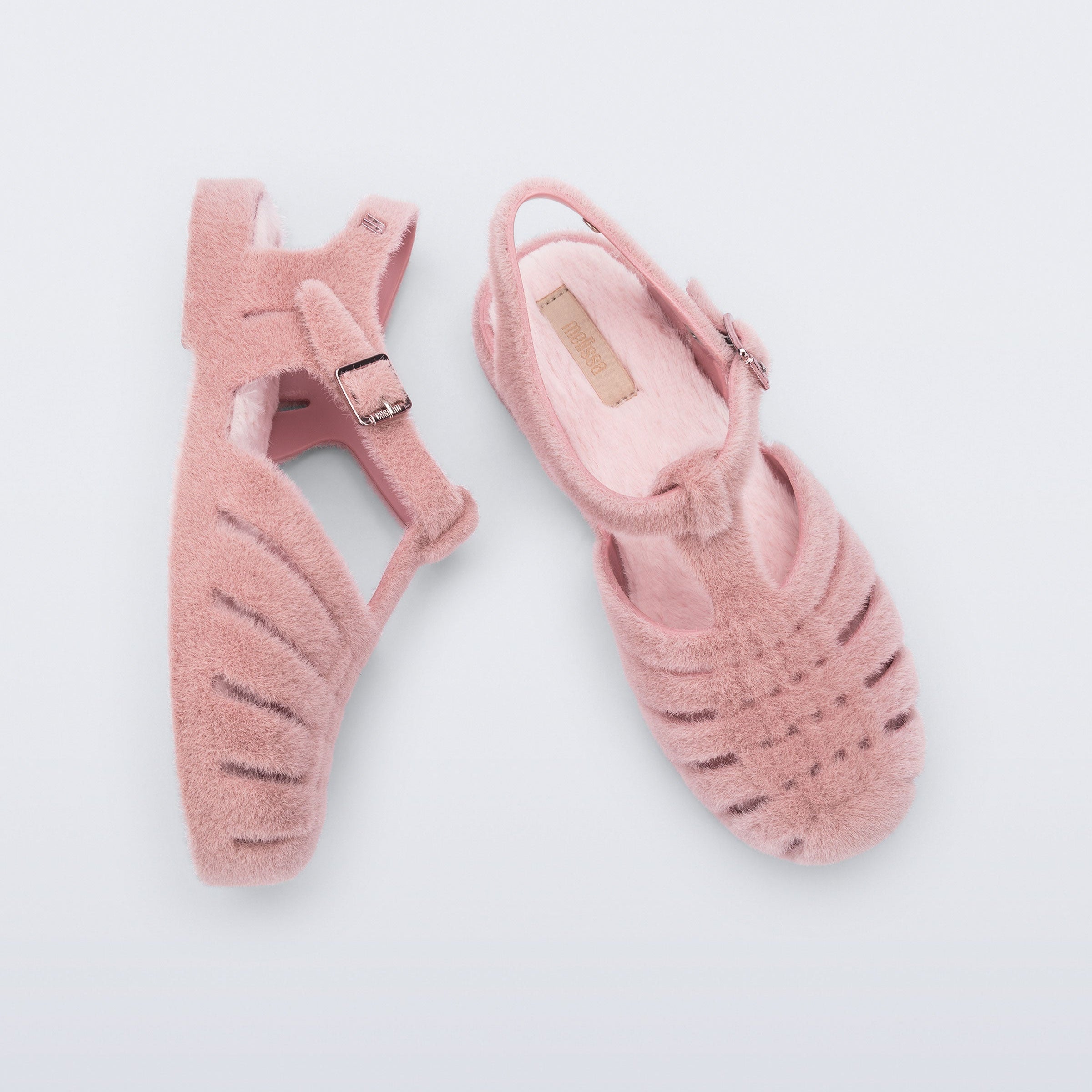 Melissa Possession Warm AD Pink Flocked Sandały Damskie Różowe