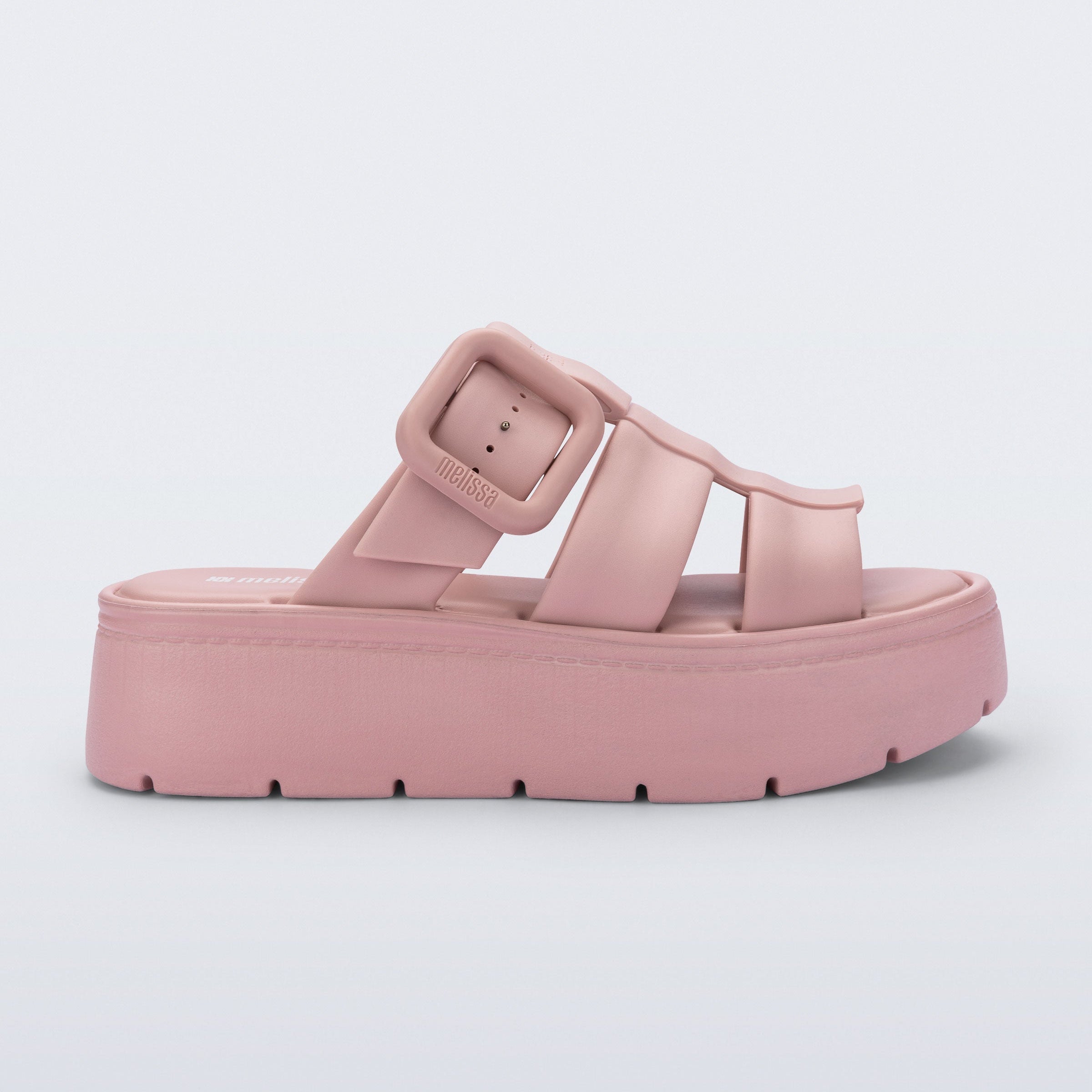 Melissa Pump Platform AD Pink Klapki Damskie na Platformie Różowe