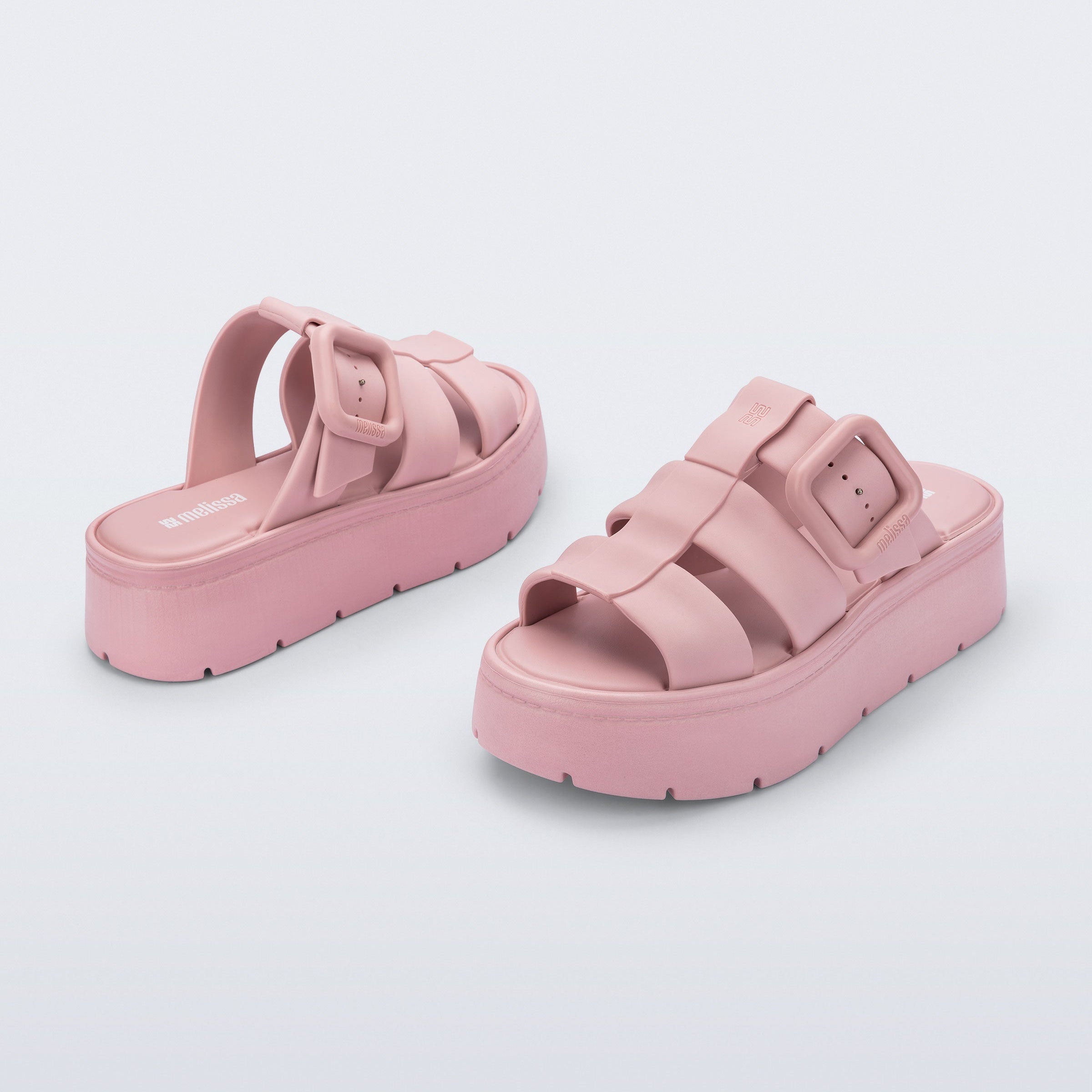 Melissa Pump Platform AD Pink Klapki Damskie na Platformie Różowe