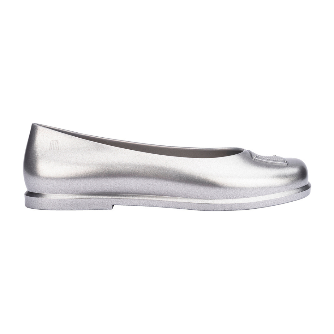 Melissa Ruby + Marc Jacobs AD Silver/Grey Baleriny Damskie Srebrne
