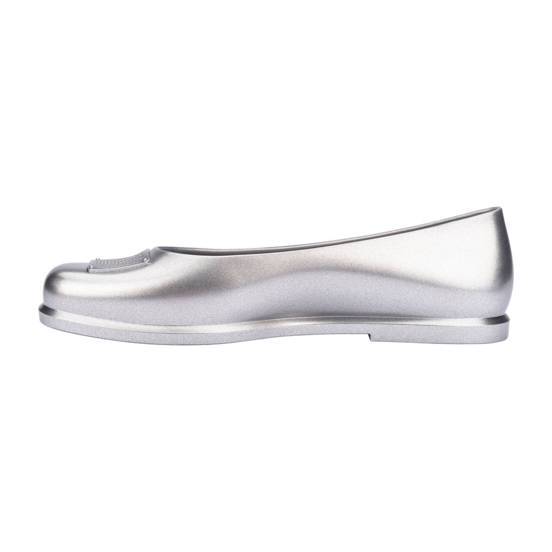 Melissa Ruby + Marc Jacobs AD Silver/Grey Baleriny Damskie Srebrne