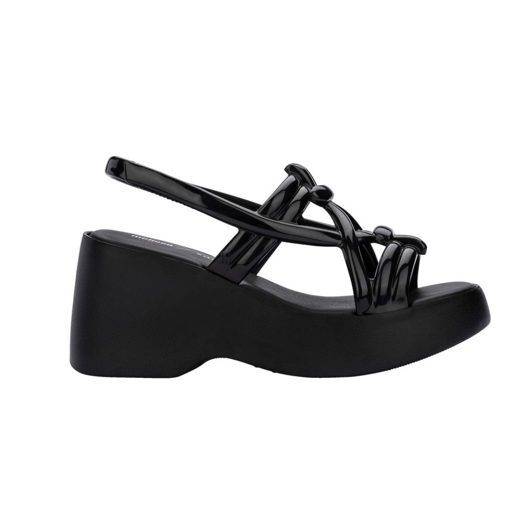 Melissa Sand + Salinas AD Black Sandały Damskie Czarne