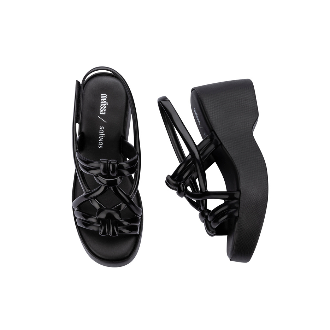 Melissa Sand + Salinas AD Black Sandały Damskie Czarne