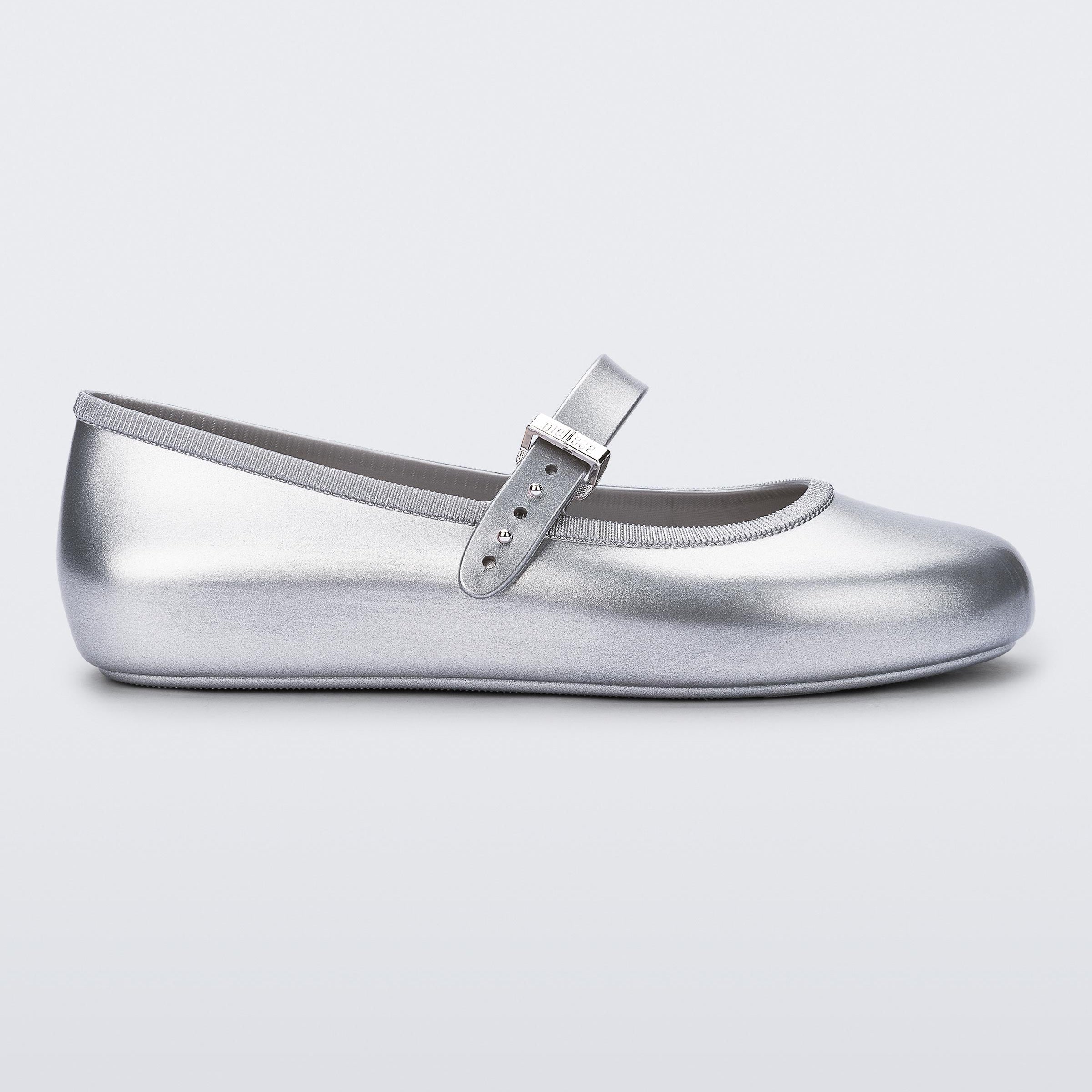 Melissa Soft Ballerina AD Silver Baleriny Damskie Srebrne