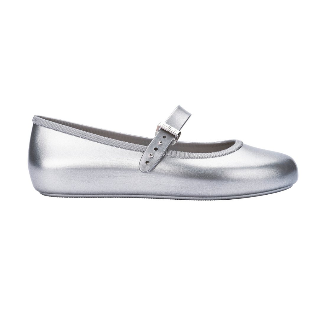 Melissa Soft Ballerina AD Silver Baleriny Damskie Srebrne