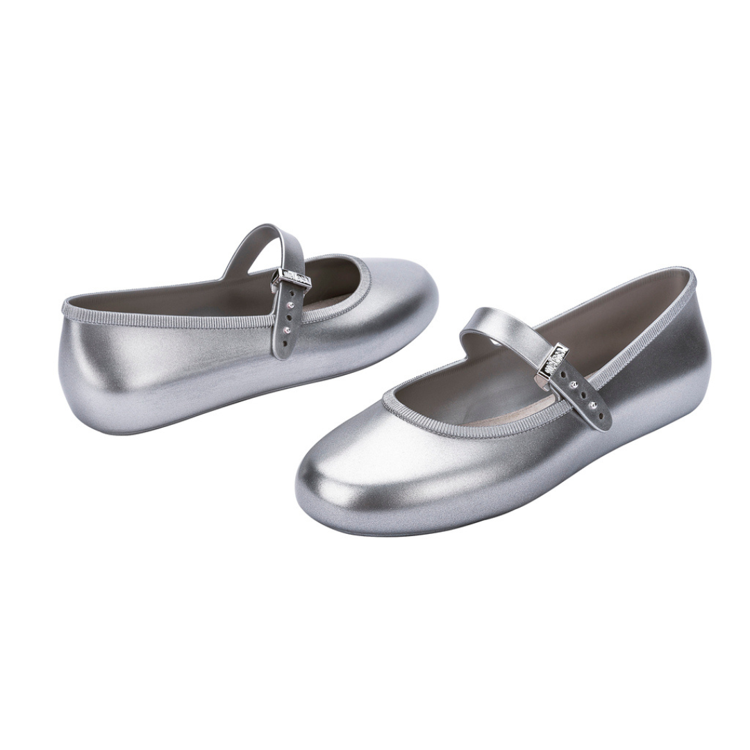Melissa Soft Ballerina AD Silver Baleriny Damskie Srebrne