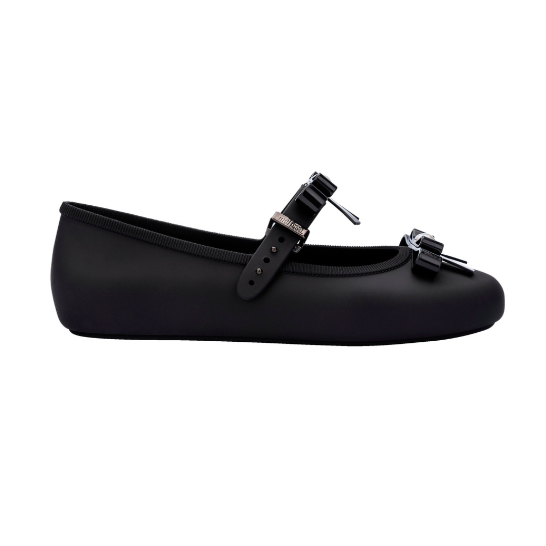 Melissa Soft Ballerina Bow AD Black Baleriny Damskie Czarne