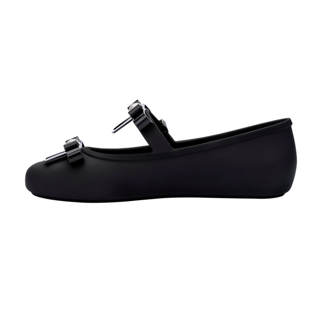 Melissa Soft Ballerina Bow AD Black Baleriny Damskie Czarne