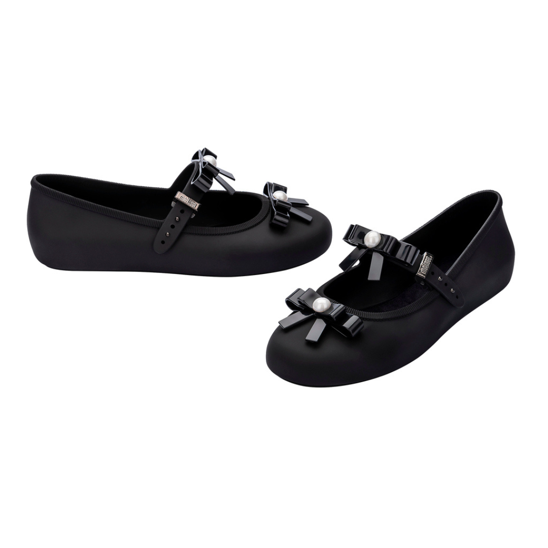 Melissa Soft Ballerina Bow AD Black Baleriny Damskie Czarne