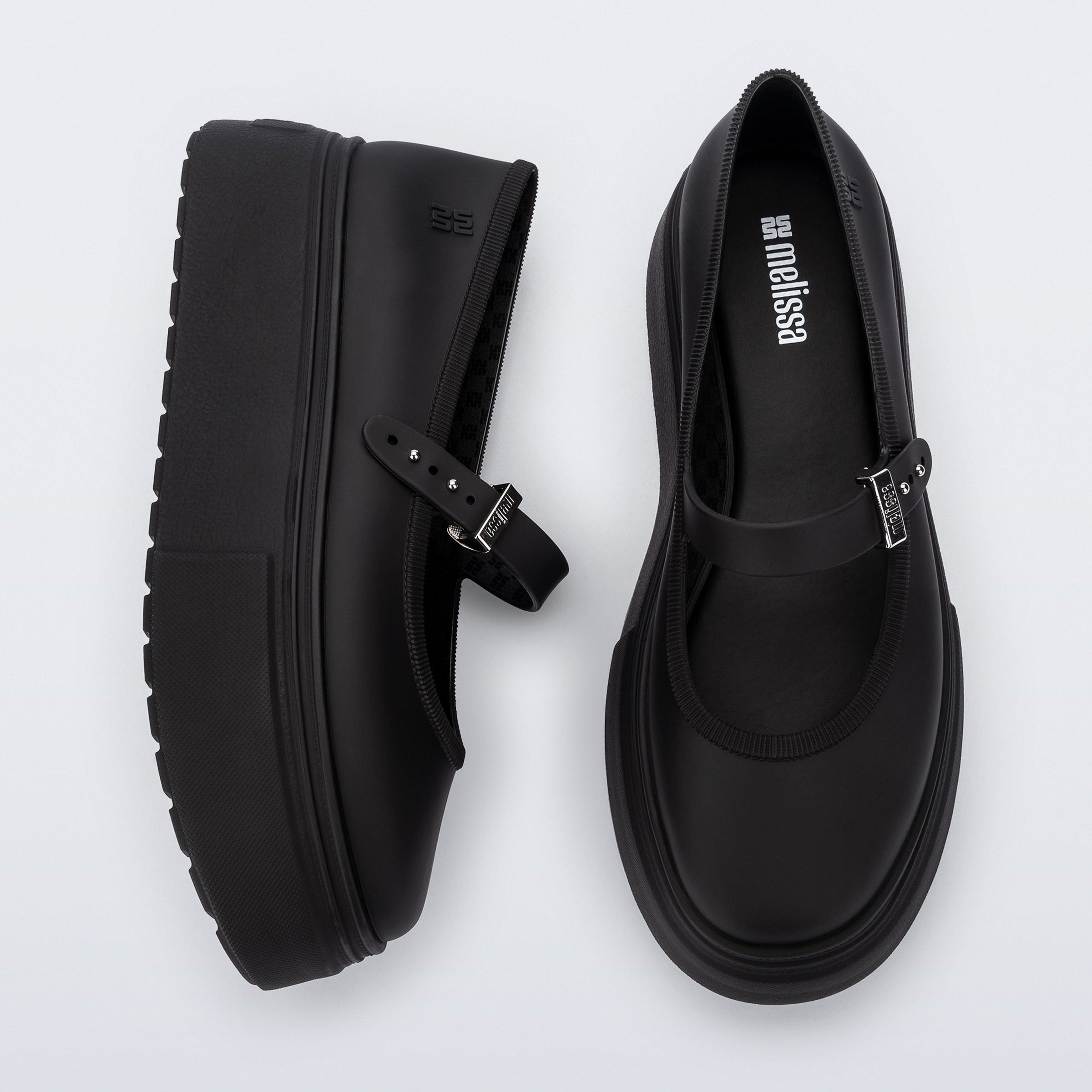 Melissa Soft Ballerina Platform AD Black Baleriny na Platformie Damskie Czarne