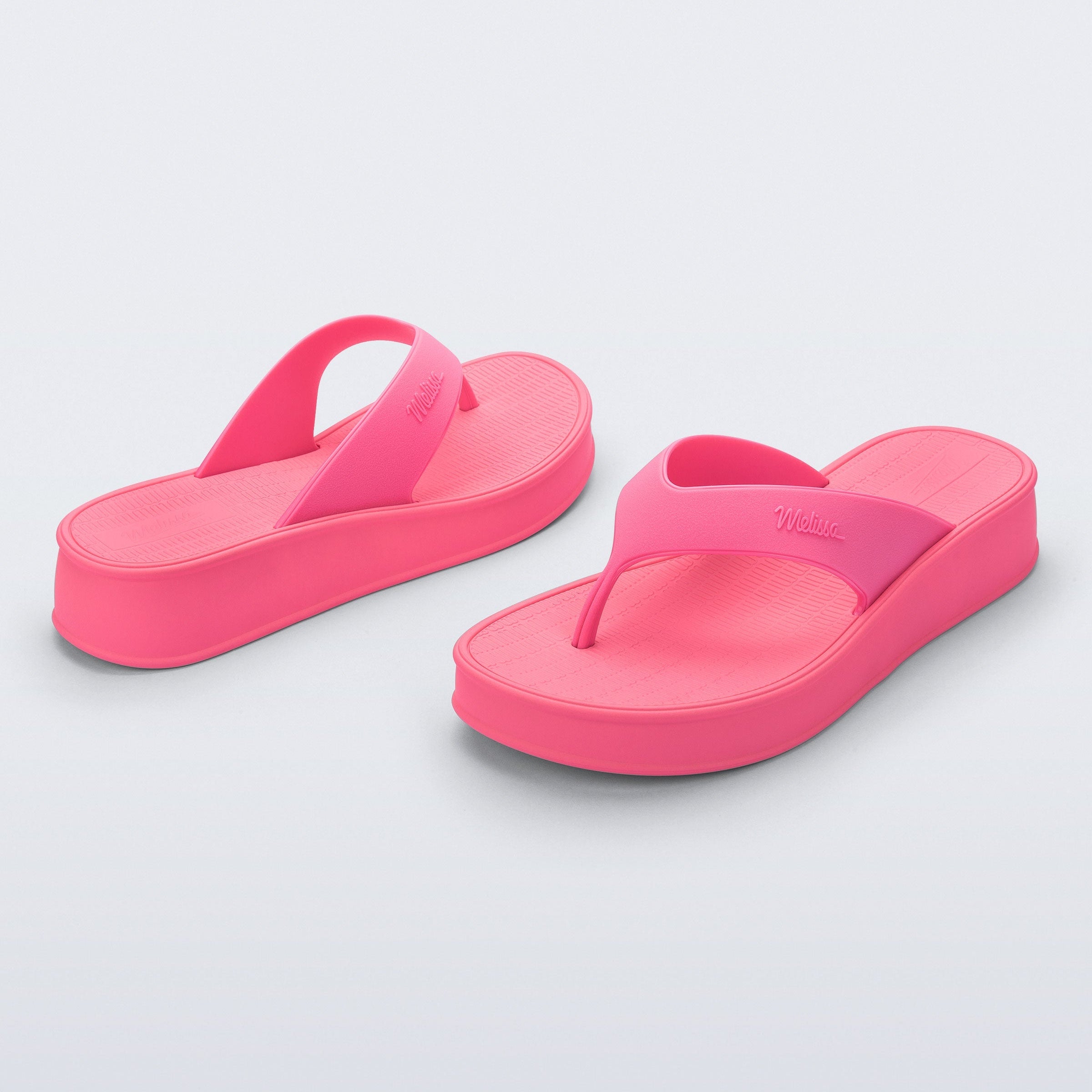 Melissa Sun Flip Flop Platform AD Pink Klapki Damskie Na Platformie Różowe