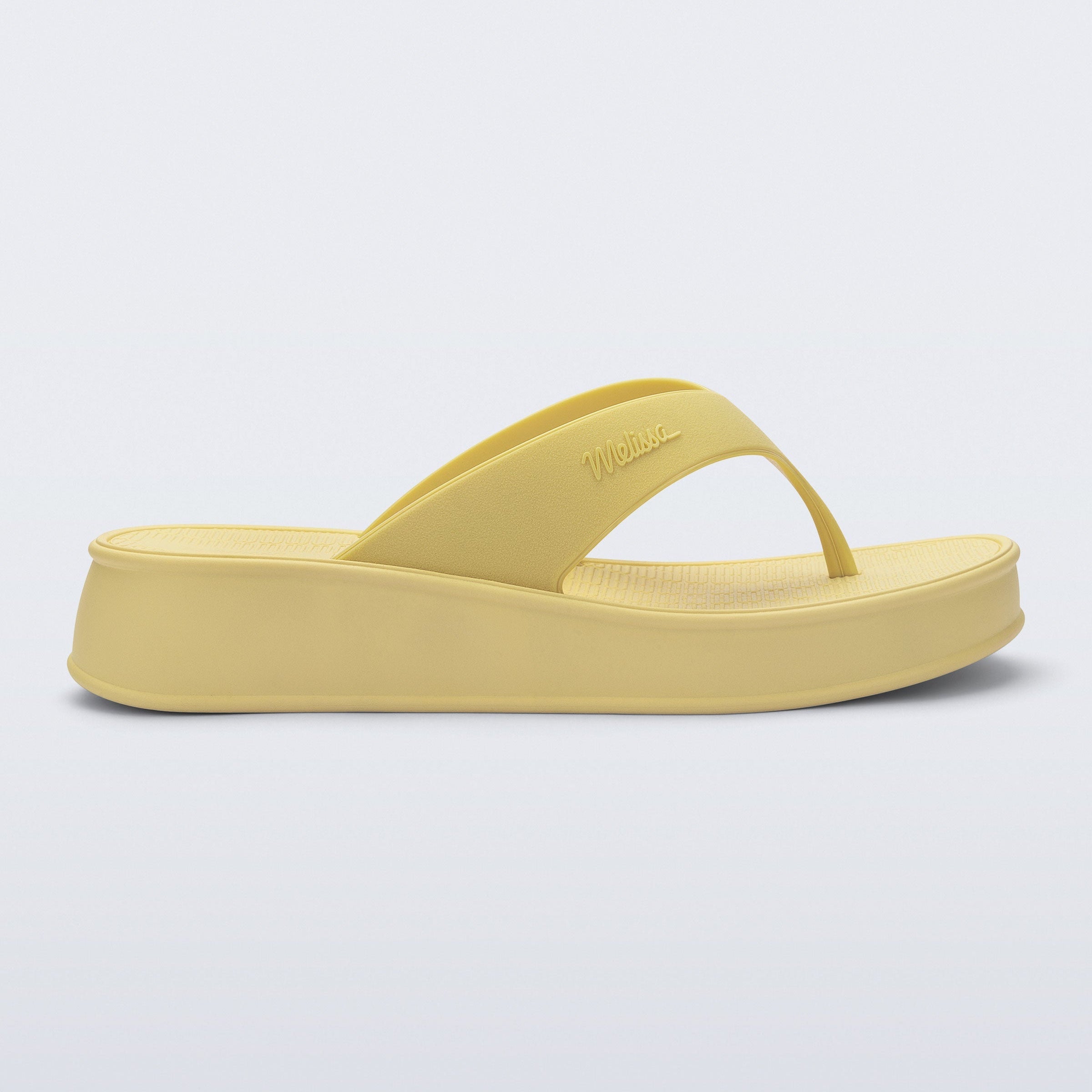 Melissa Sun Flip Flop Platform AD Yellow Klapki Damskie Na Platformie Żółte
