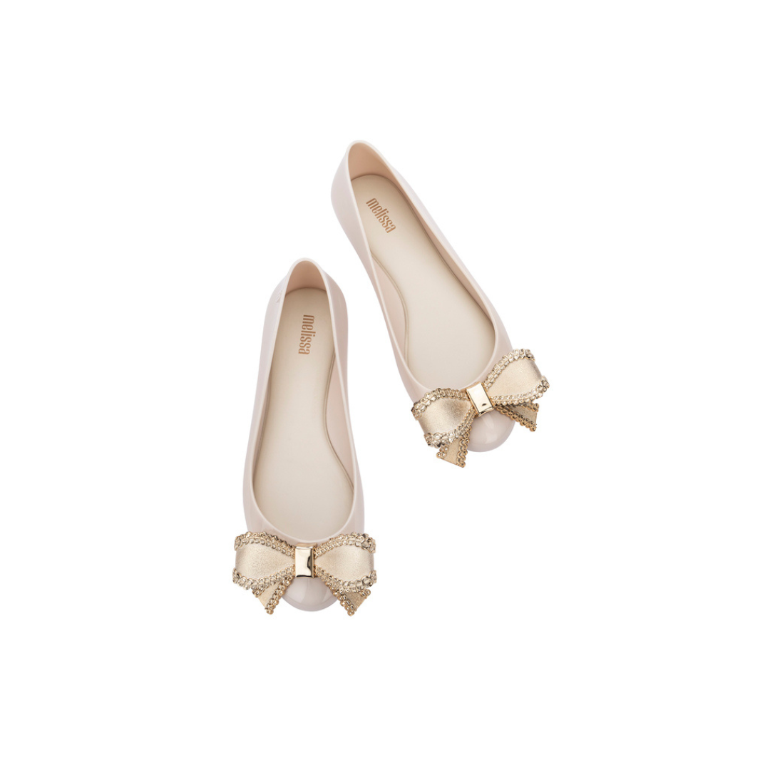 Melissa Sweet Love VIII AD Beige/ Gold Baleriny Damskie Beżowe
