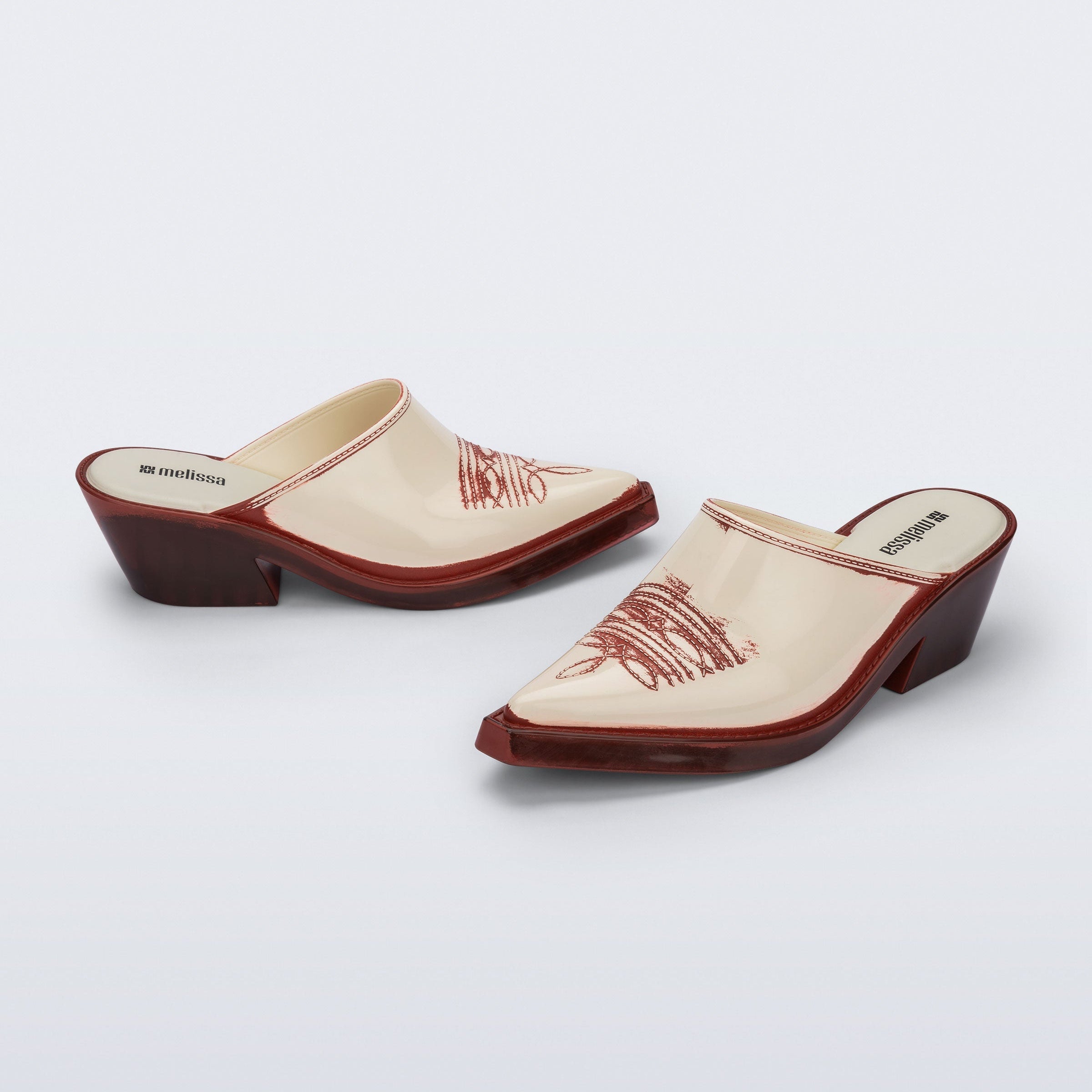 Melissa Texas Mule AD Beige/ Brown Sandały Damskie Beżowe