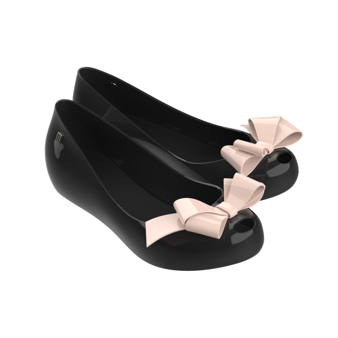 Melissa Ultragirl Classy AD Black/ Pink Baleriny Damskie Czarne