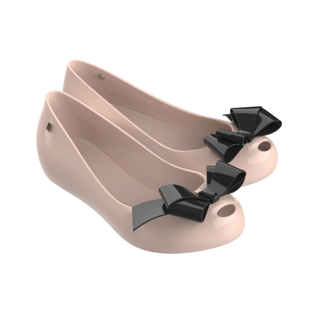 Melissa Ultragirl Classy AD Pink/ Black Baleriny Damskie Różowe