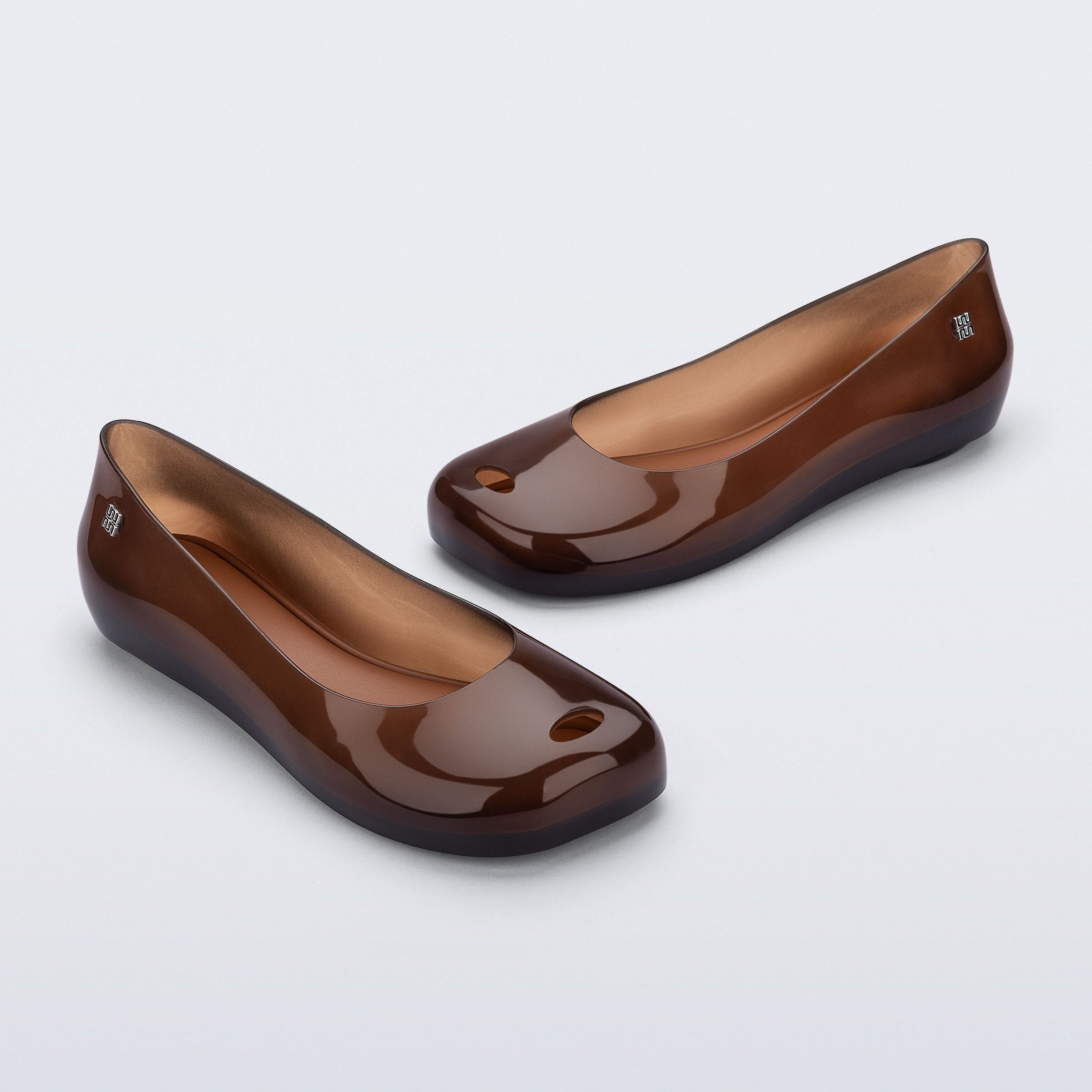 Melissa Ultragirl Futura AD Clear Brown Baleriny Damskie Brązowe