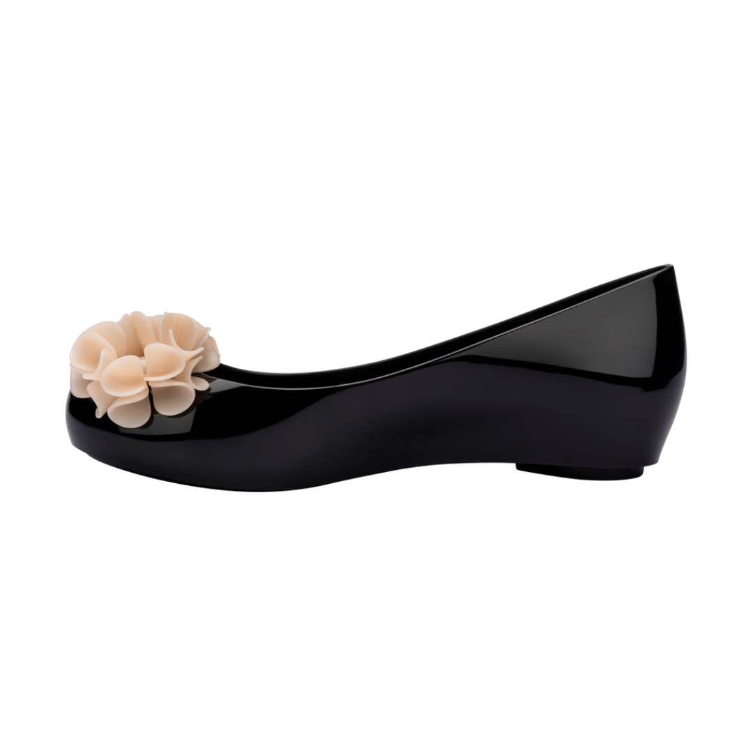 Melissa Ultragirl Springtime AD Black/Beige Baleriny Damskie Czarne