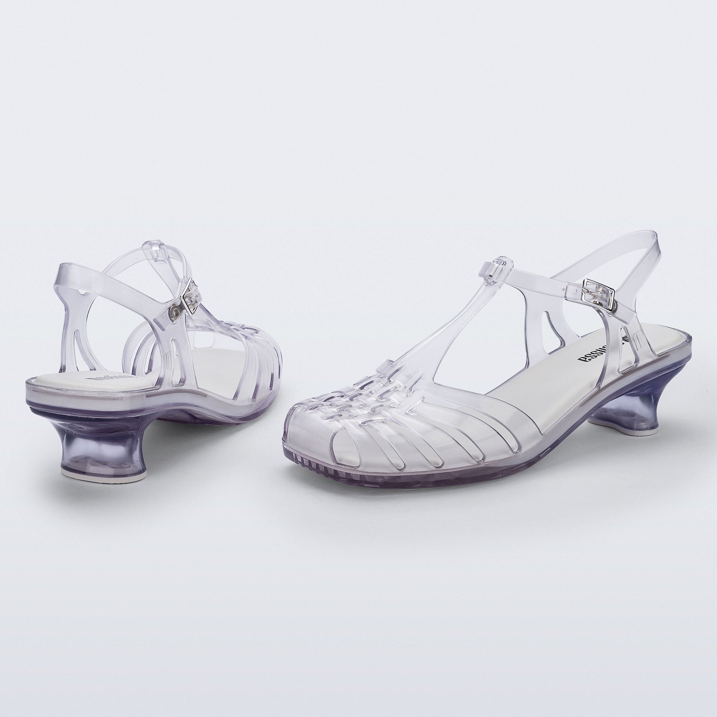 Melissa Vixen Kitten Heel AD Clear Sandały Damskie na Obcasie Transparentne