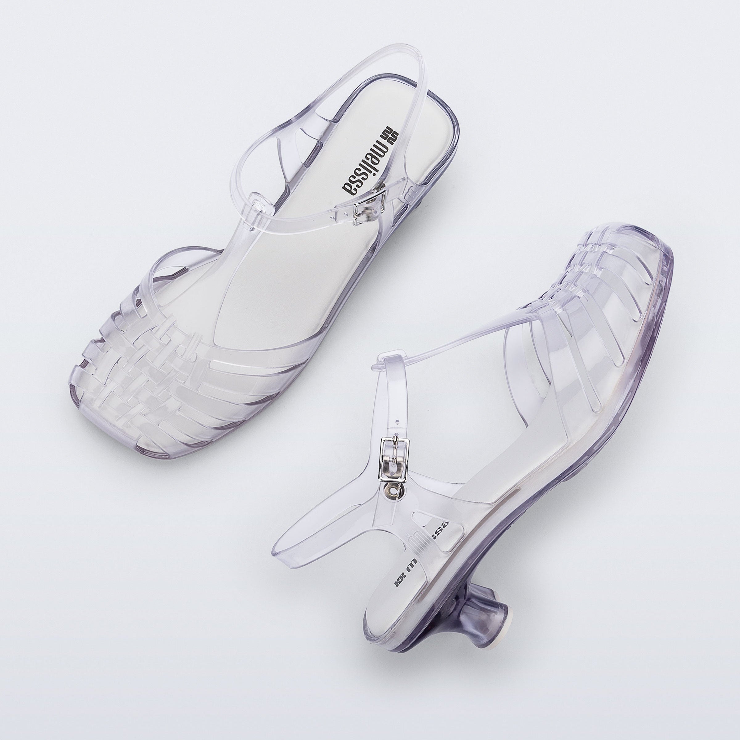Melissa Vixen Kitten Heel AD Clear Sandały Damskie na Obcasie Transparentne