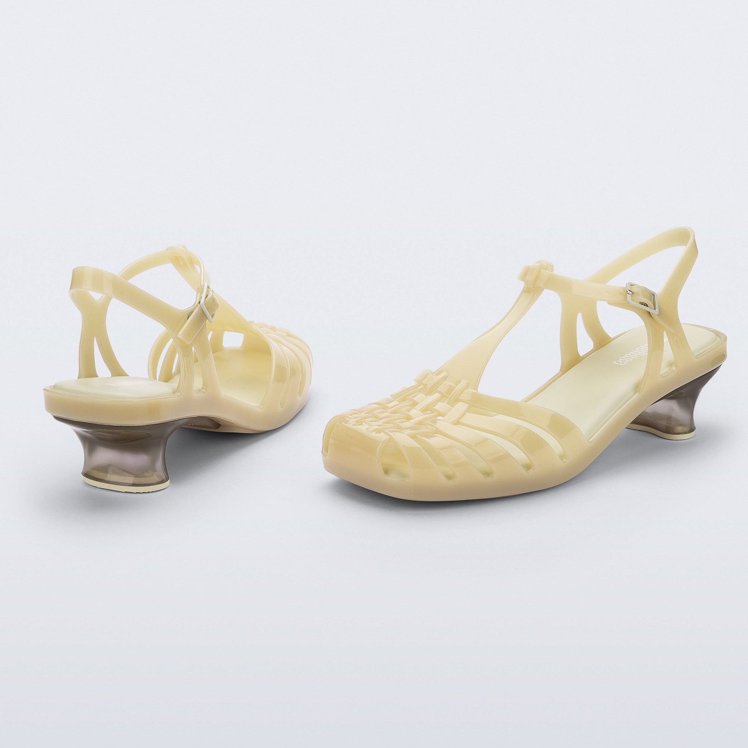 Melissa Vixen Kitten Heel AD Milky Beige Sandały Damskie na Obcasie Beżowe