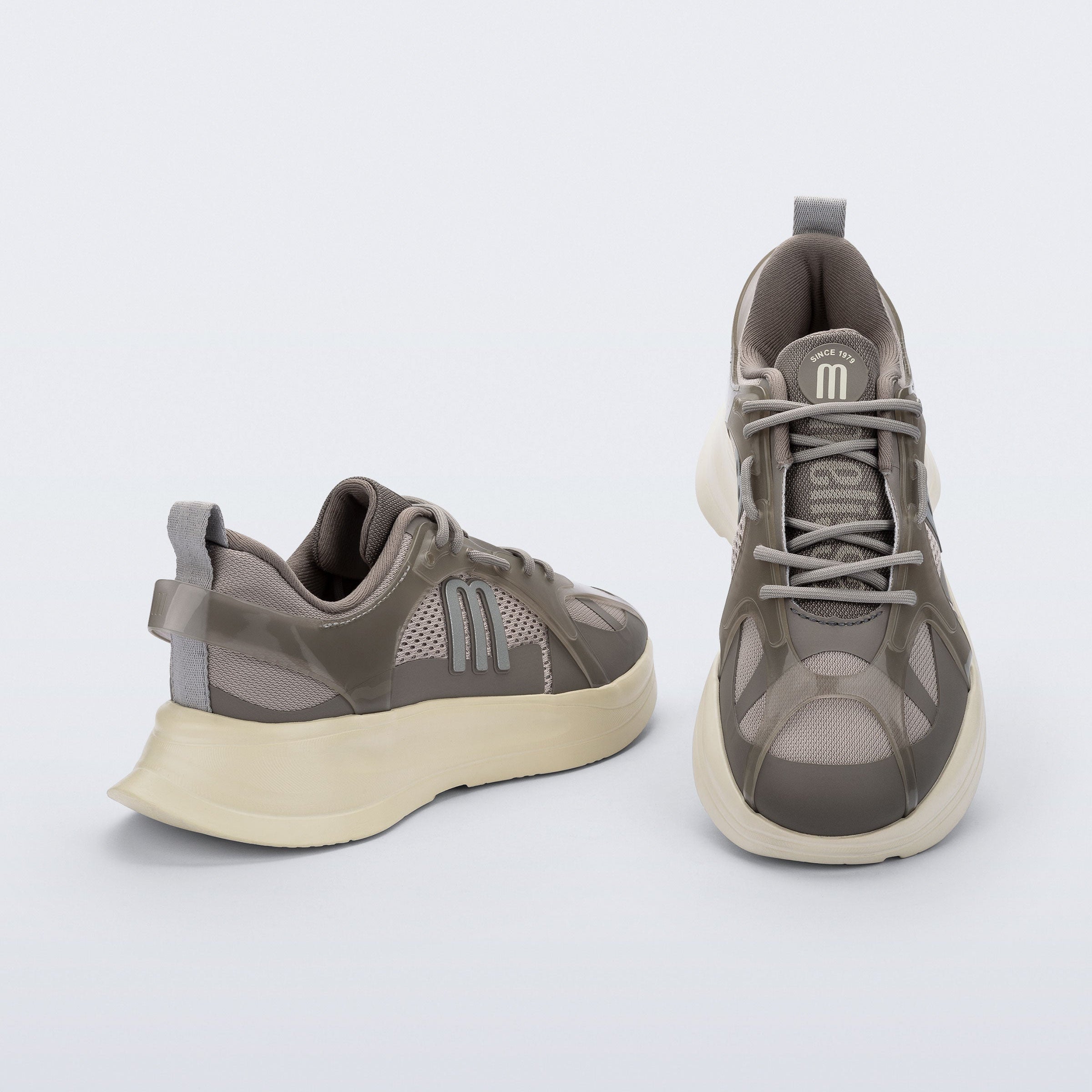 Melissa X Beat I Ad Grey / Beige Sneakersy Damskie Szare