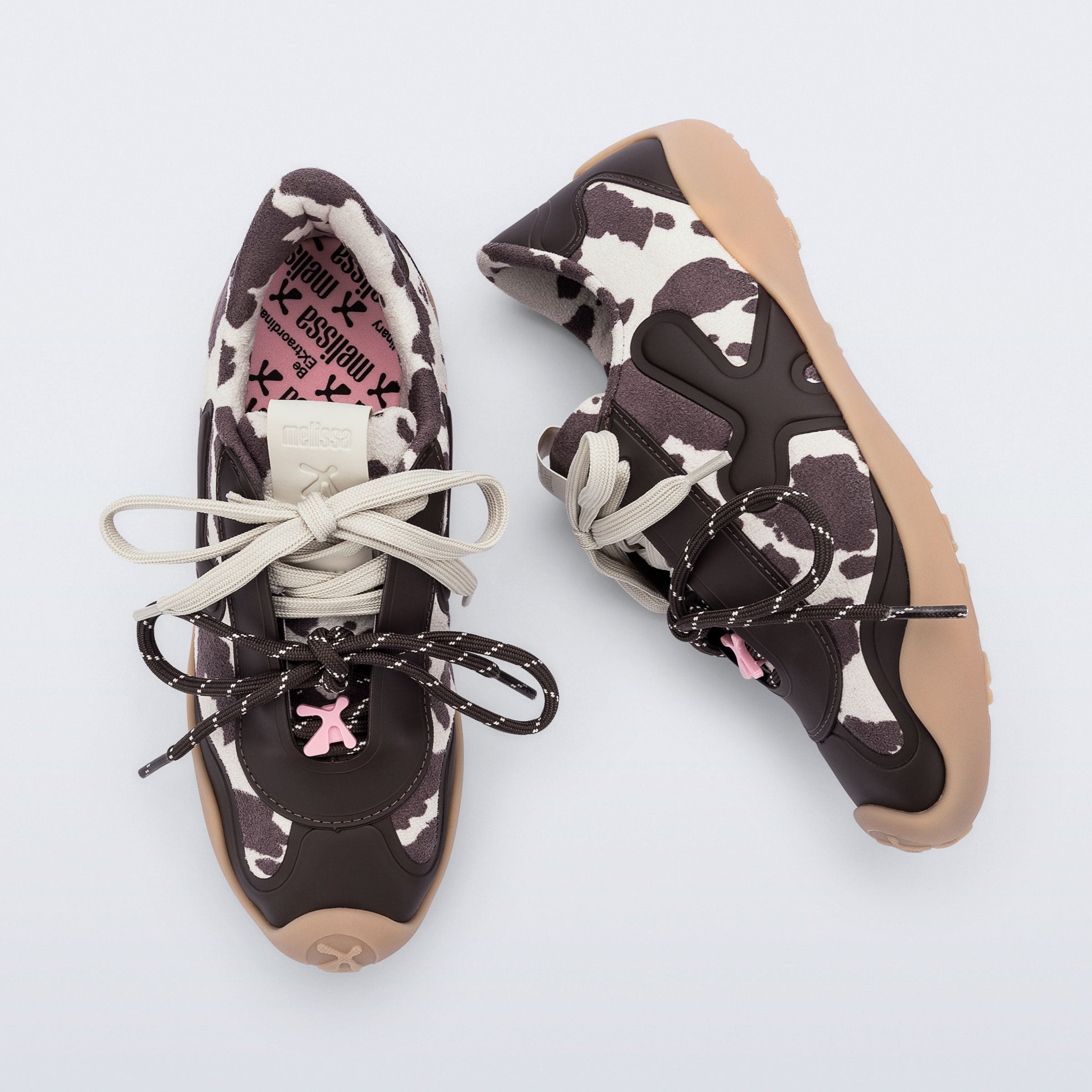 Melissa X Bend Ad Beige / Brown Sneakersy Damskie Brązowe