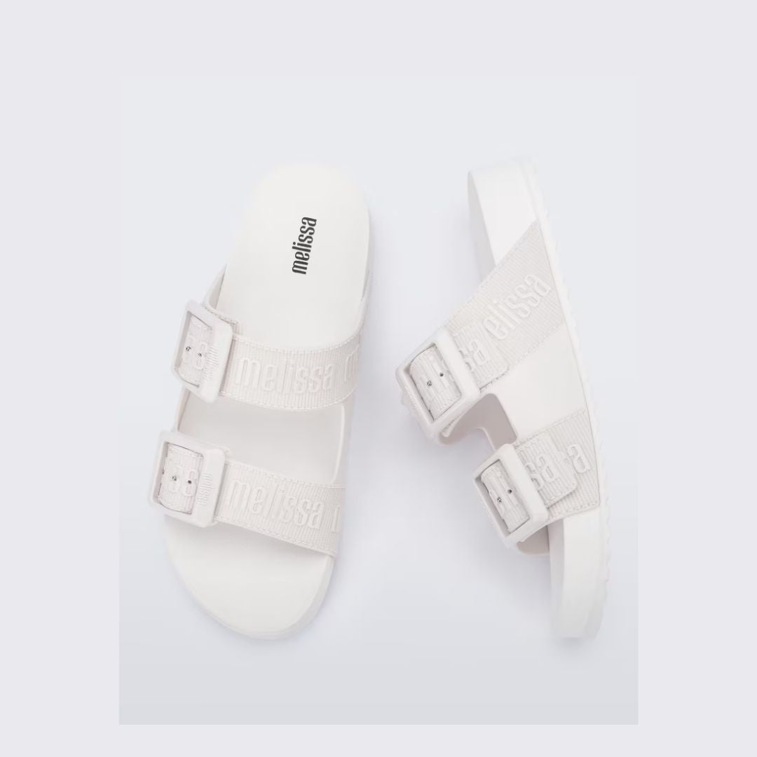 Melissa Cozy Slide M Lover Ad White Klapki Damskie Białe