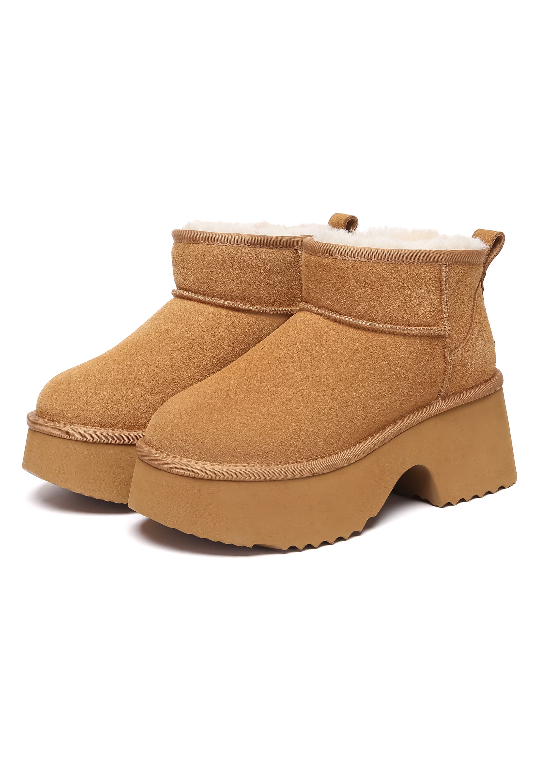 EVERAU Nicobar Chestnut Mid Boots Botki Brązowe