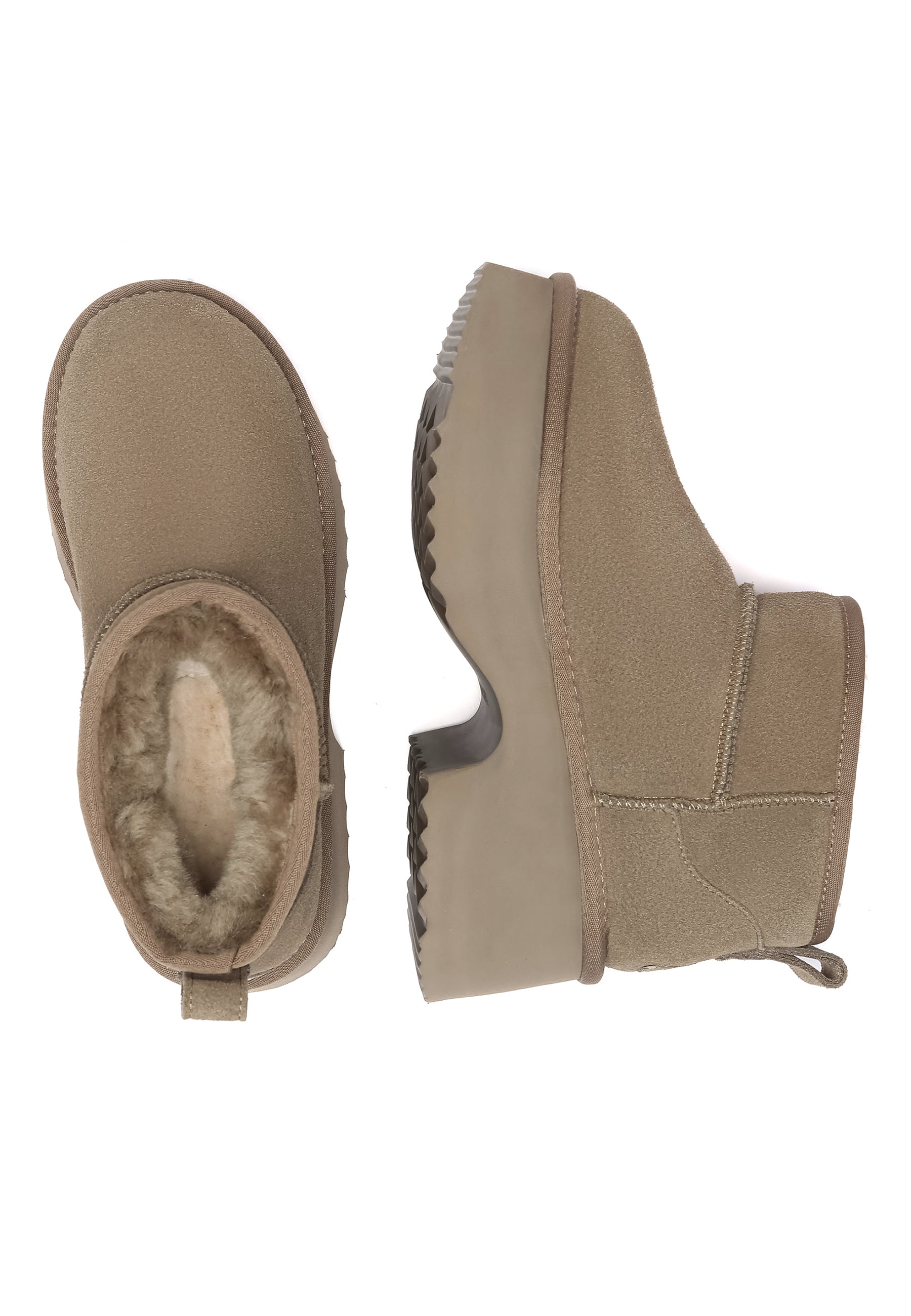 EVERAU Nicobar Walnut Mid Boots Botki Brązowe