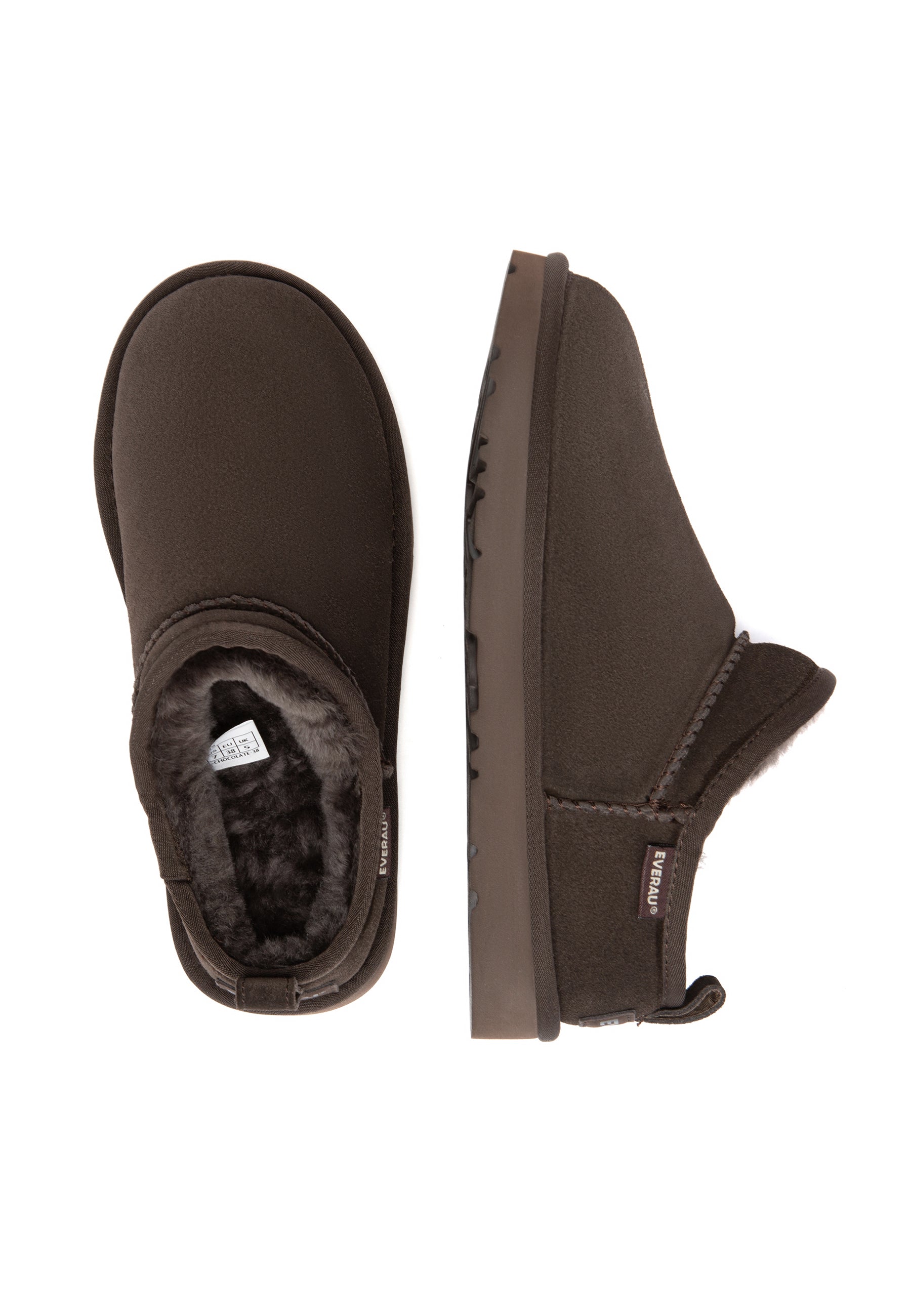 EVERAU Quail Chocolate Ultra Mini Boots Botki Brązowe