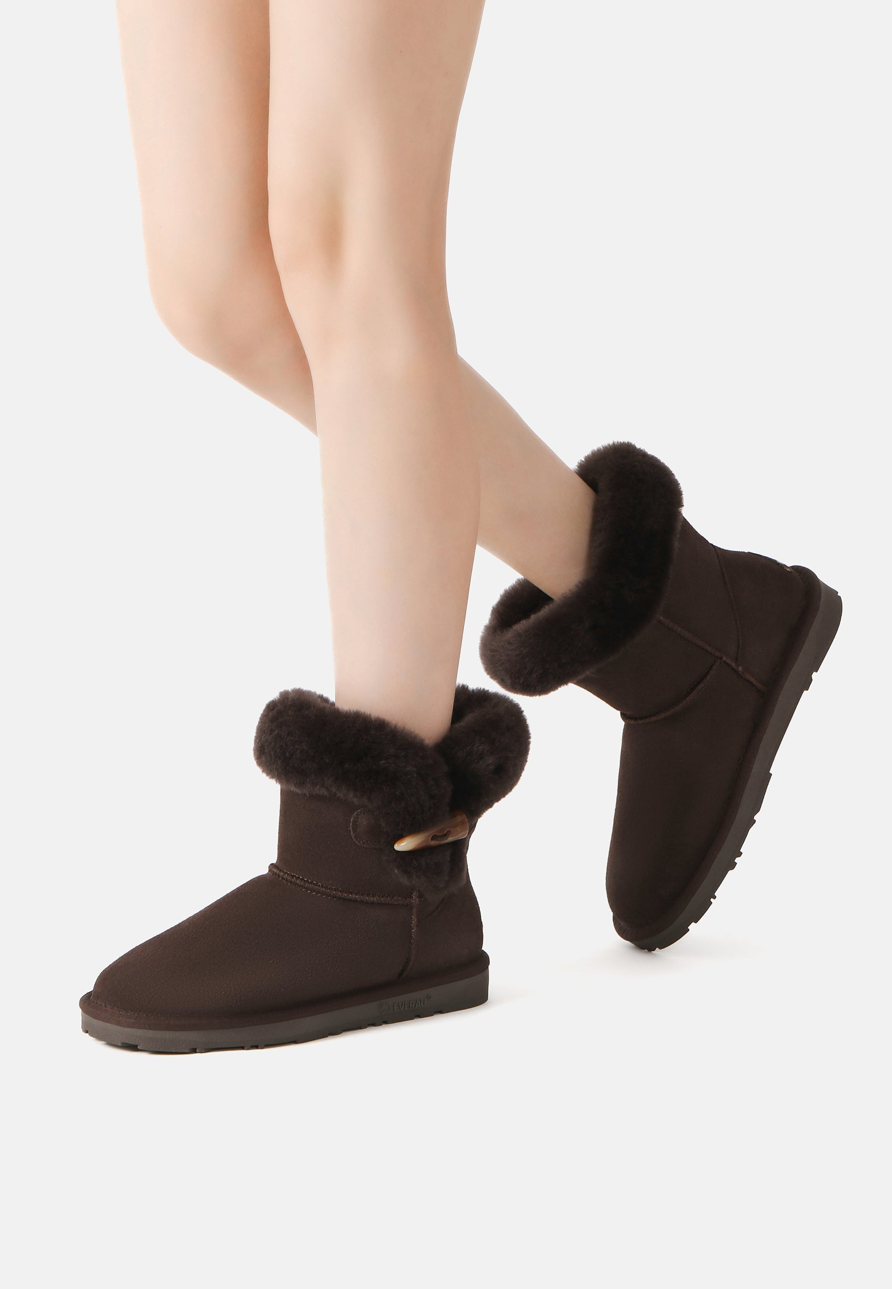 EVERAU Robin Chocolate Mini Boots Botki Brązowe