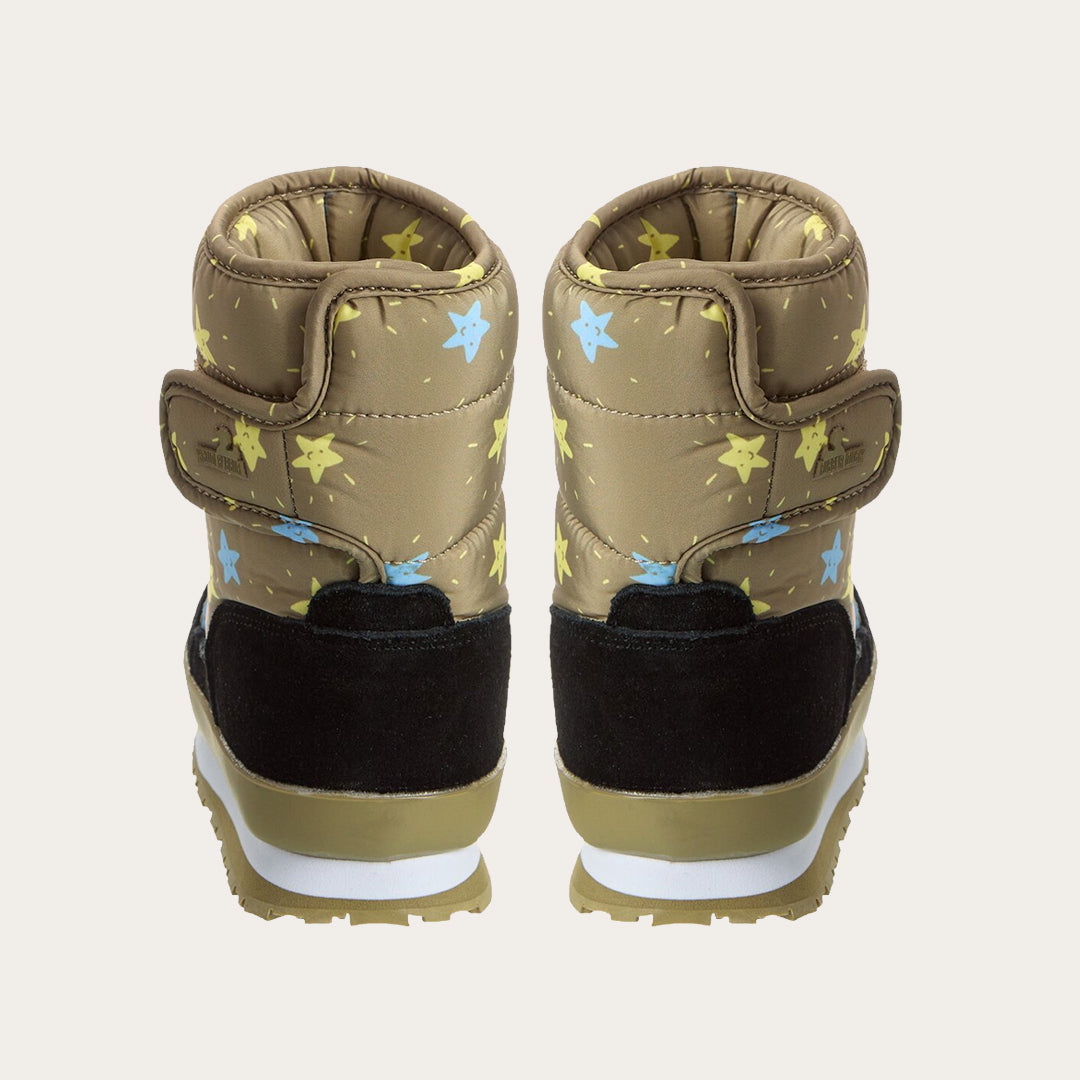 Rubber Duck - Śniegowce Dziecięce - Snow Jogger Flash Stars Kids - Army Green - Kolor Zielony