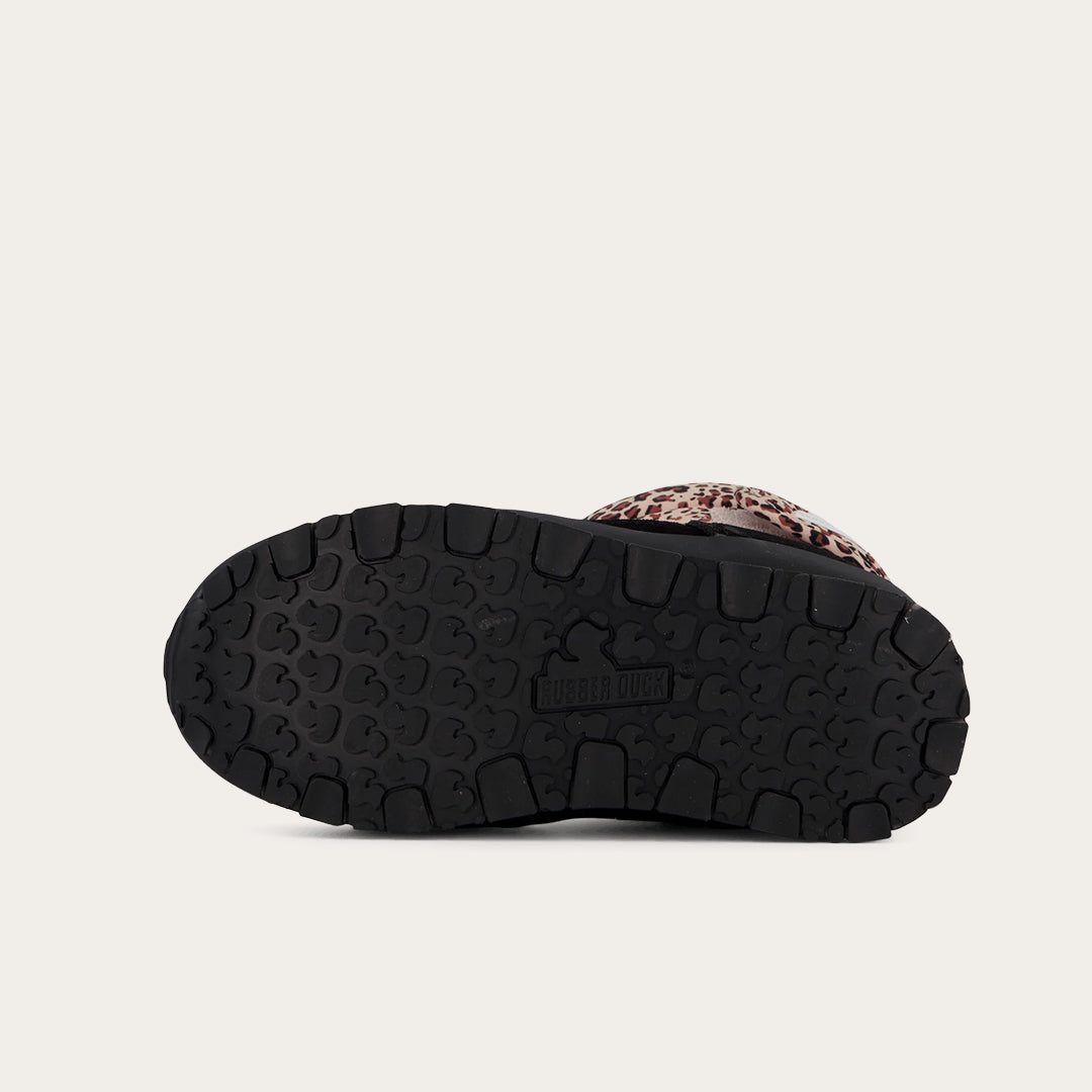 Rubber Duck - Śniegowce Dziecięce - Snow Jogger Print Kids - Tan Leo - Kolor Brązowy