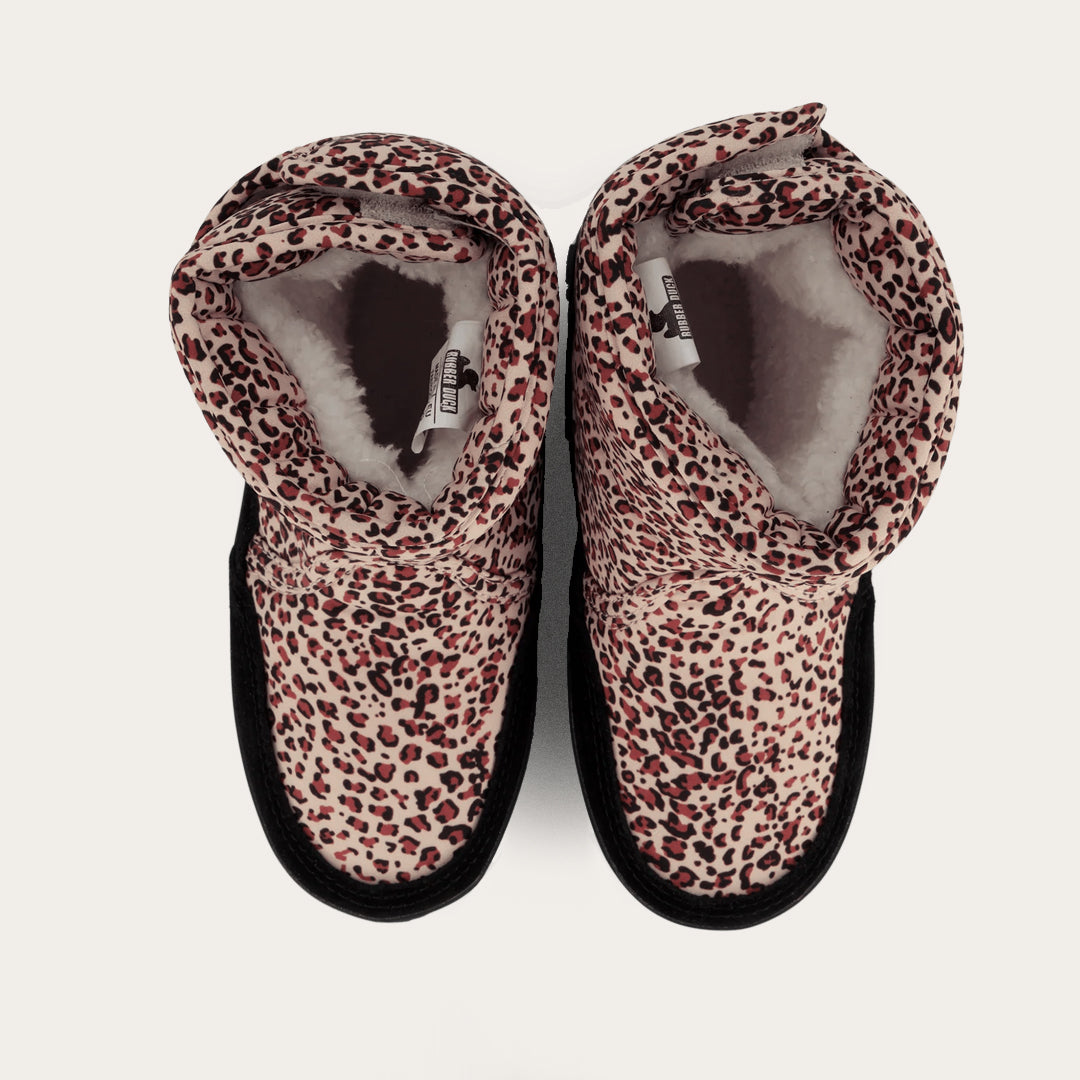 Rubber Duck - Śniegowce Dziecięce - Snow Jogger Print Kids - Tan Leo - Kolor Brązowy