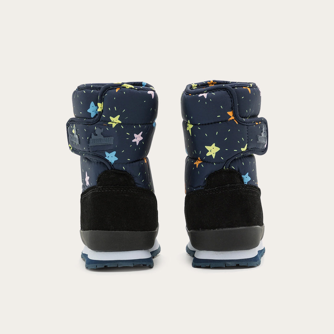Rubber Duck - Śniegowce Dziecięce - Snow Jogger Flash Stars Kids - Navy - Kolor Granatowy