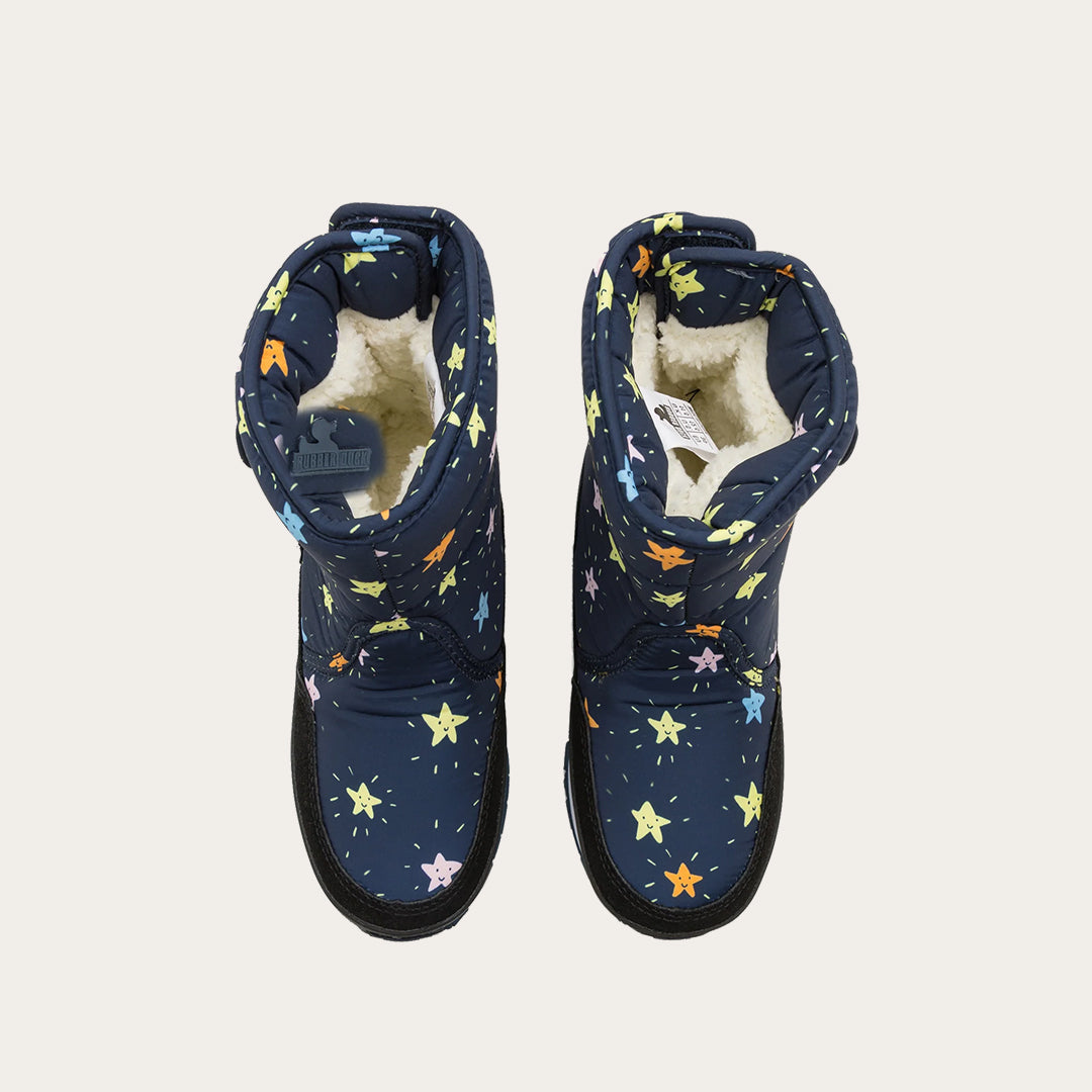 Rubber Duck - Śniegowce Dziecięce - Snow Jogger Flash Stars Kids - Navy - Kolor Granatowy