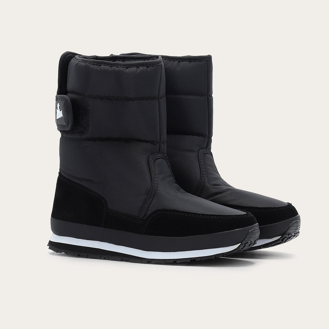 Rubber Duck - Śniegowce Damskie - Snow Jogger - Black - Kolor Czarny