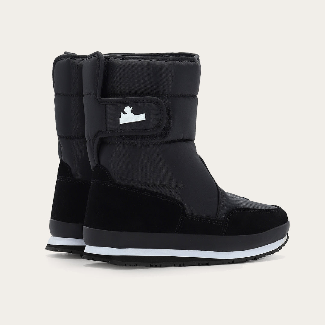 Rubber Duck - Śniegowce Damskie - Snow Jogger - Black - Kolor Czarny