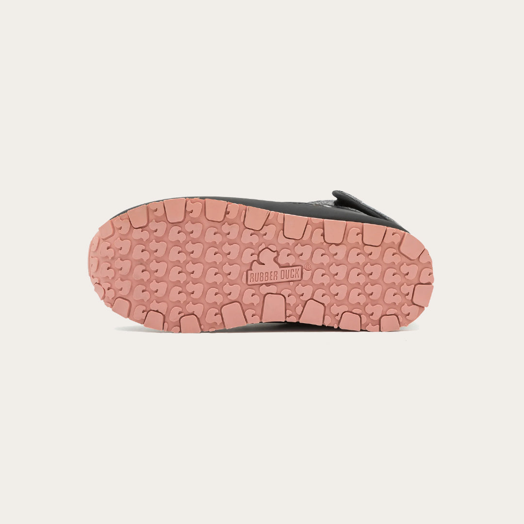 Rubber Duck - Śniegowce Dziecięce - Snow Jogger Cracked Metallic Kids - Black - Kolor Czarny