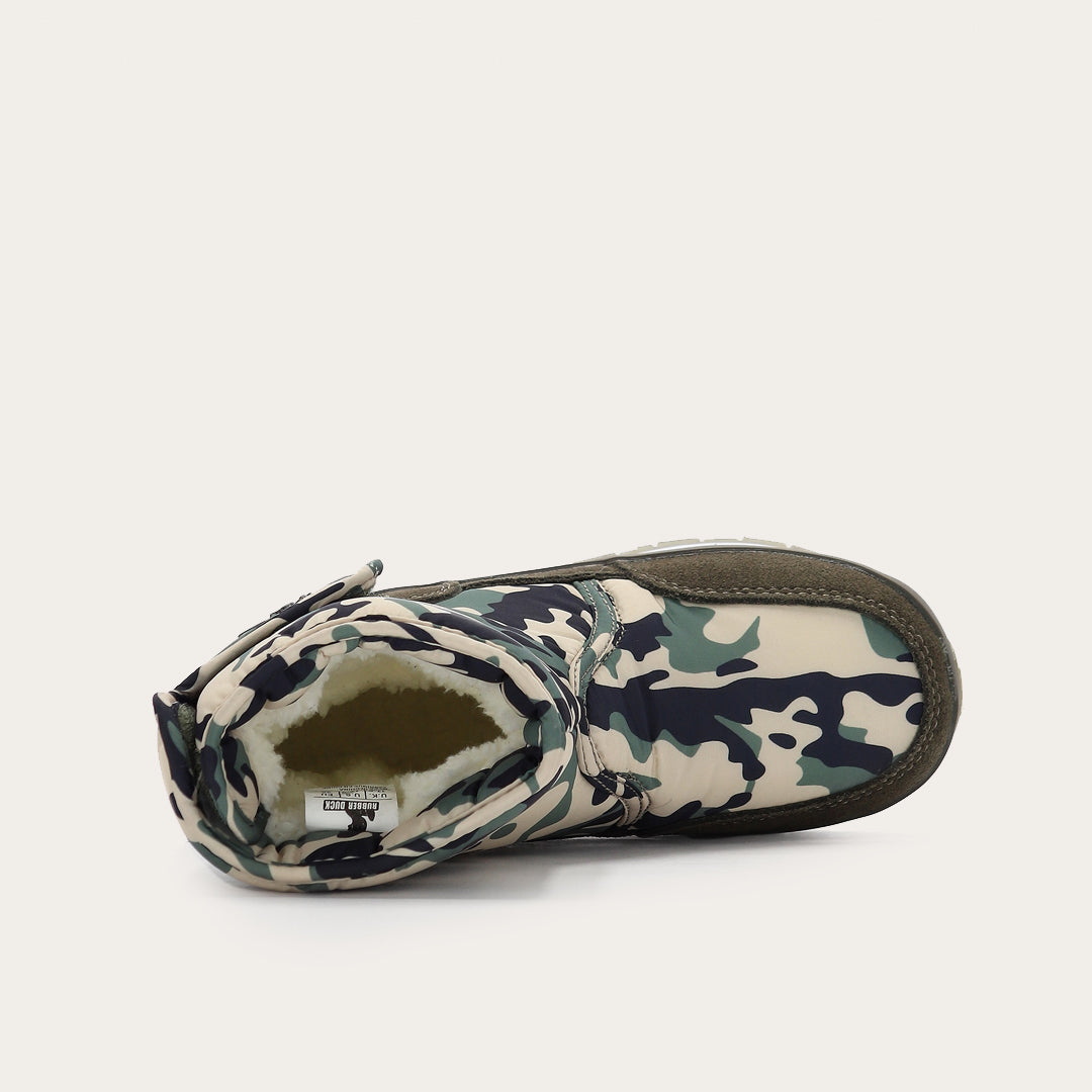 Rubber Duck - Śniegowce Dziecięce - Snow Jogger Print Kids - Green Camo - Kolor Zielony Kamuflaż
