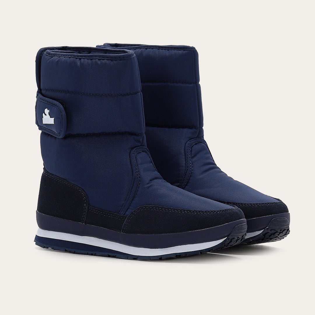 Rubber Duck - Śniegowce Damskie - Snow Jogger - Navy - Kolor Granatowy