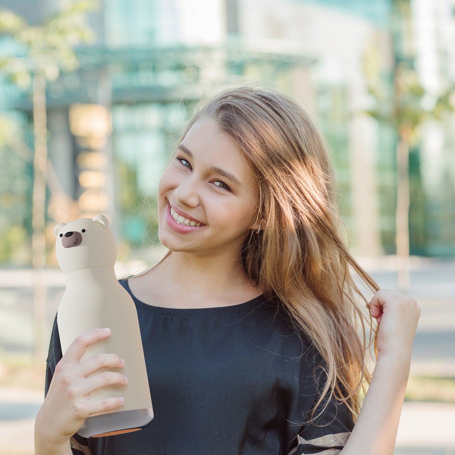 Asobu Butelka Termiczna Bestie Bottle 460ml Miś