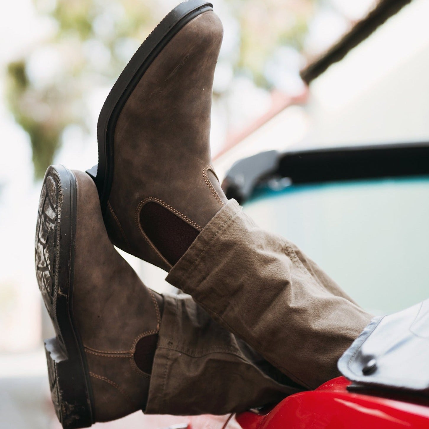 Blundstone 1306 Sztyblety Damskie Męskie Rustic Brown Kolor Brązowy