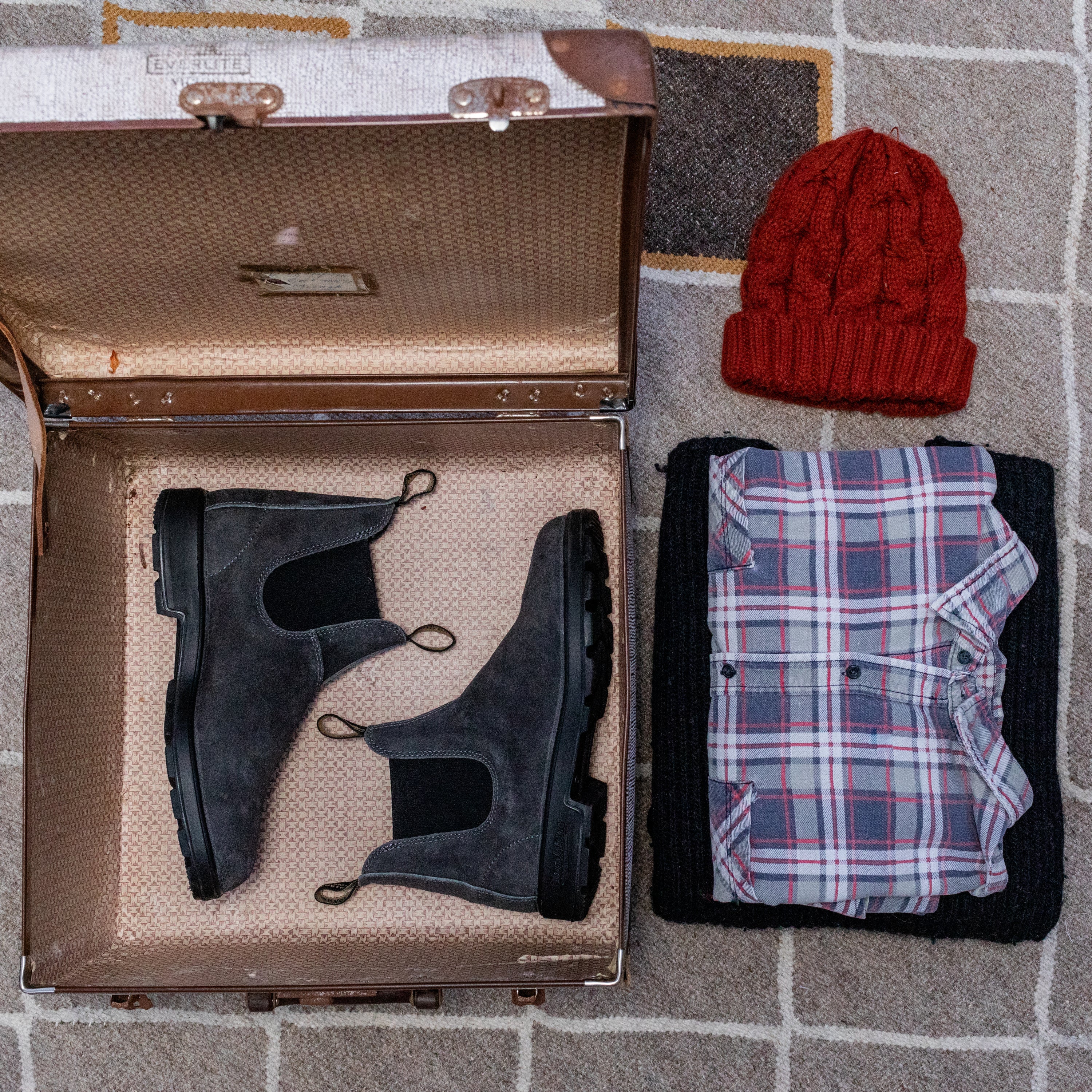 Blundstone 1910 Sztyblety Damskie Męskie Zamszowe Steel Grey Kolor Stalowy Szary