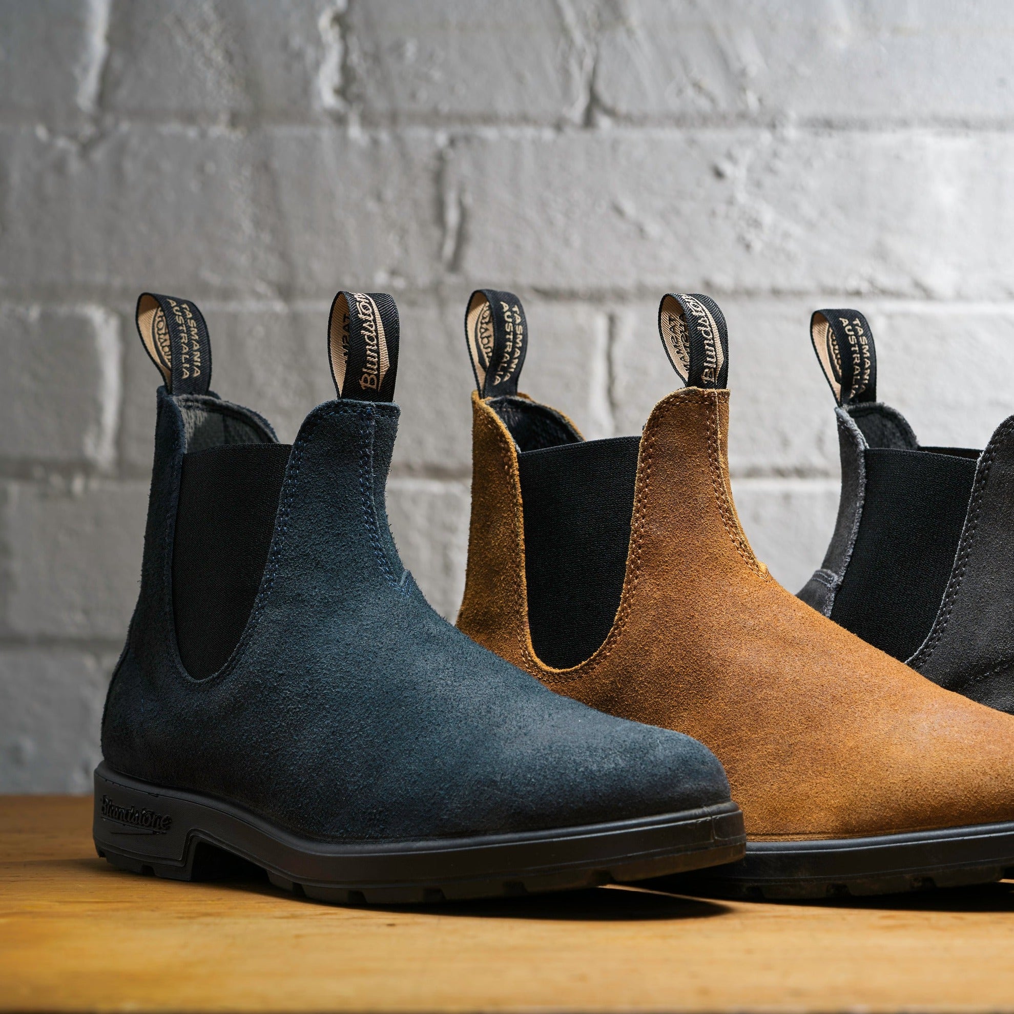 Blundstone 1912 Sztyblety Damskie Męskie Zamszowe Navy Kolor Granatowy