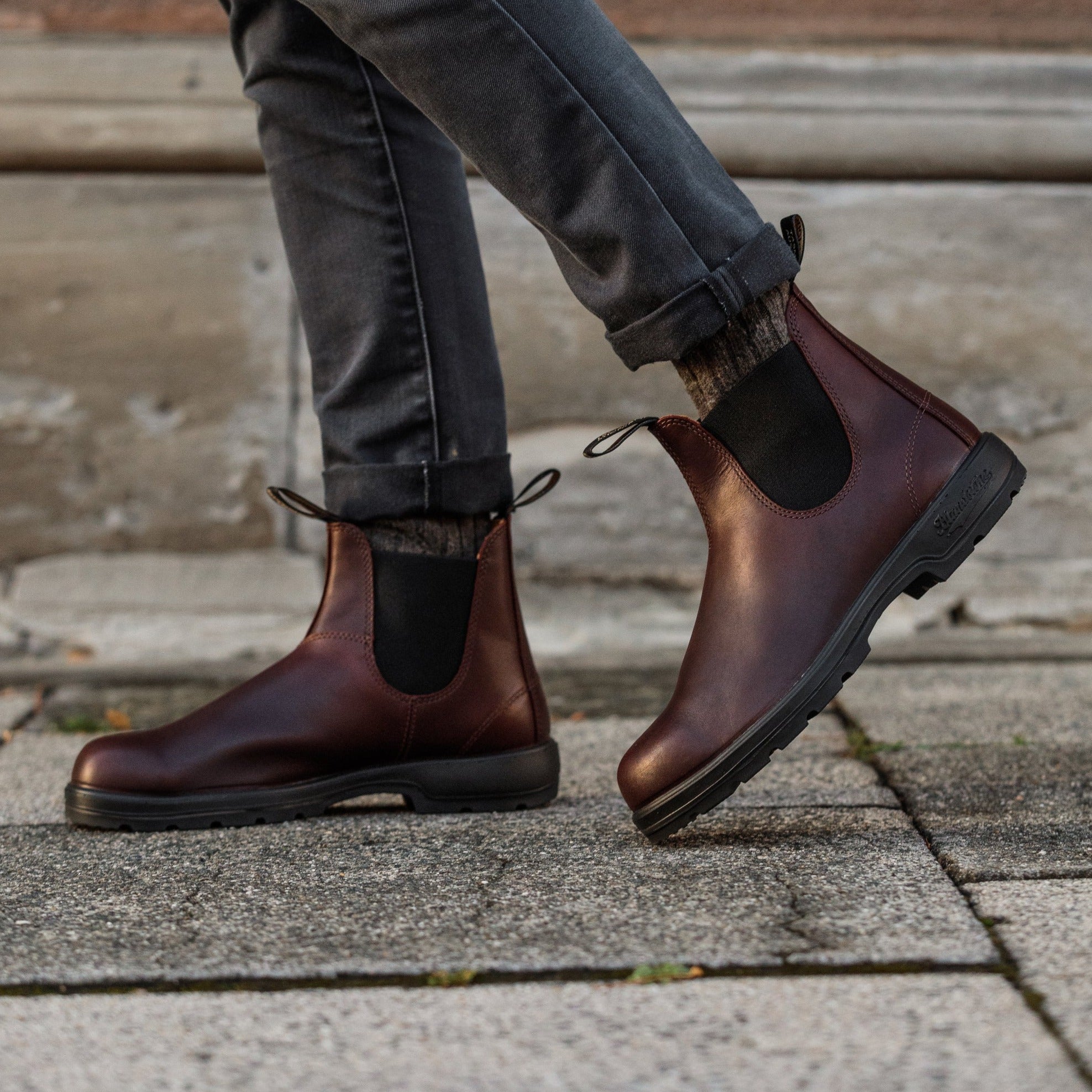 Blundstone 2130 Sztyblety Damskie Męskie Auburn Kolor Bordowy