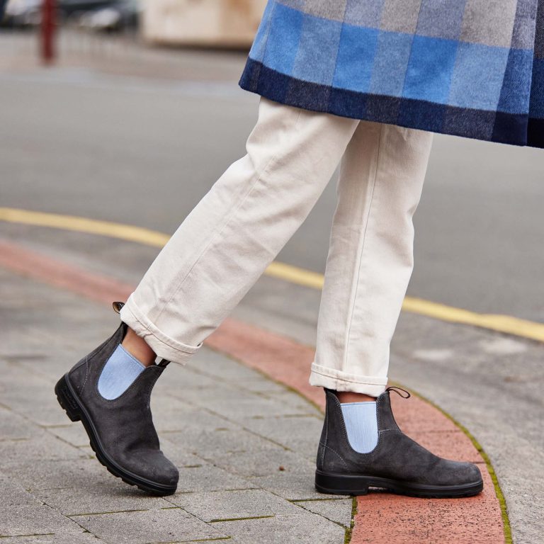 Blundstone 2209 Sztyblety Damskie Męskie Zamszowe Steel Grey Kolor Stalowy Szary